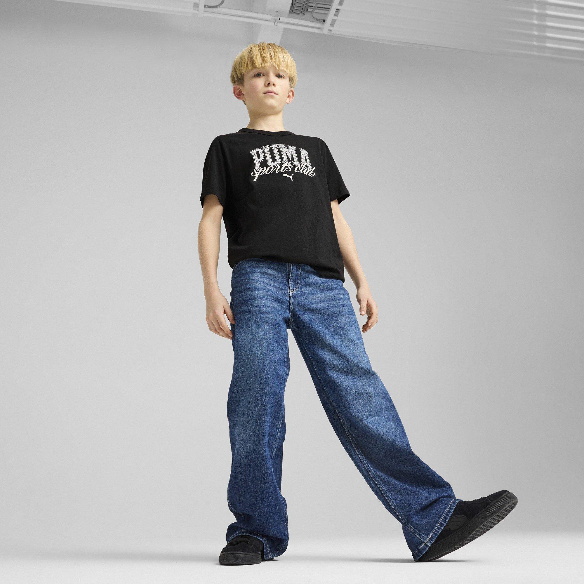 Black - Puma - Class Graphic Juniors Tee - 5