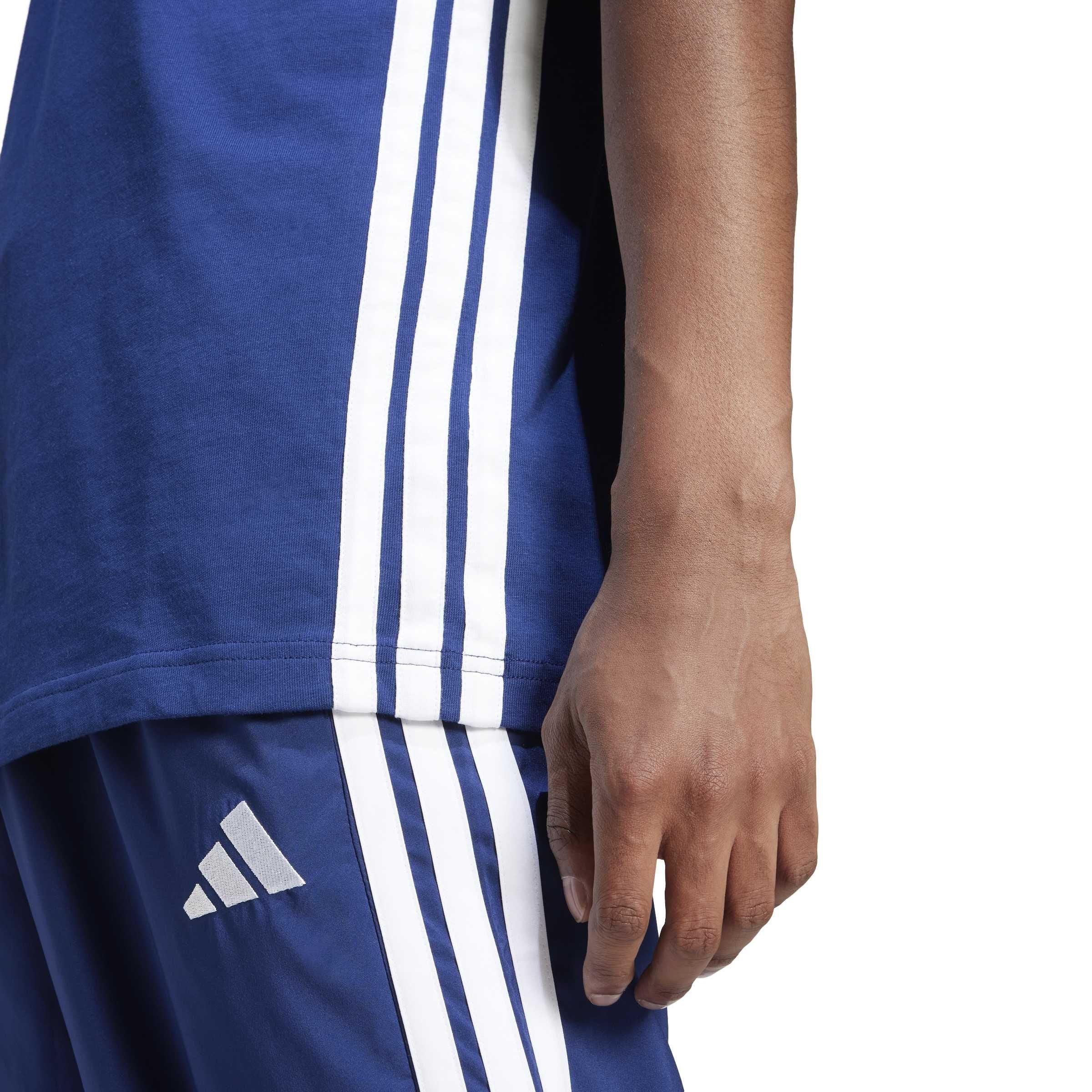Dark Blue/White - adidas - Men's T-Shirt - 5