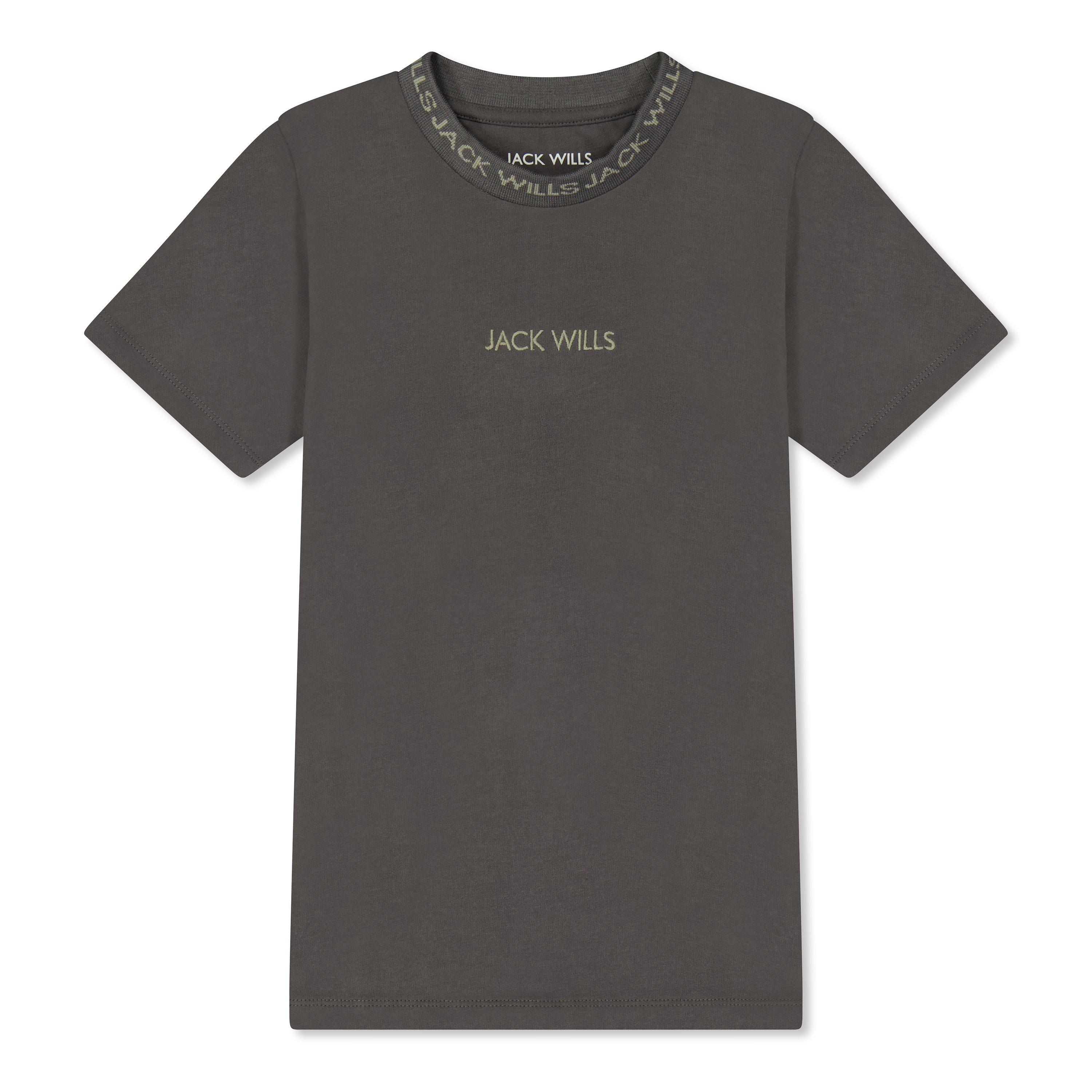Slate - Jack Wills - Kids' Jacquard Regular Fit T-Shirt - 1