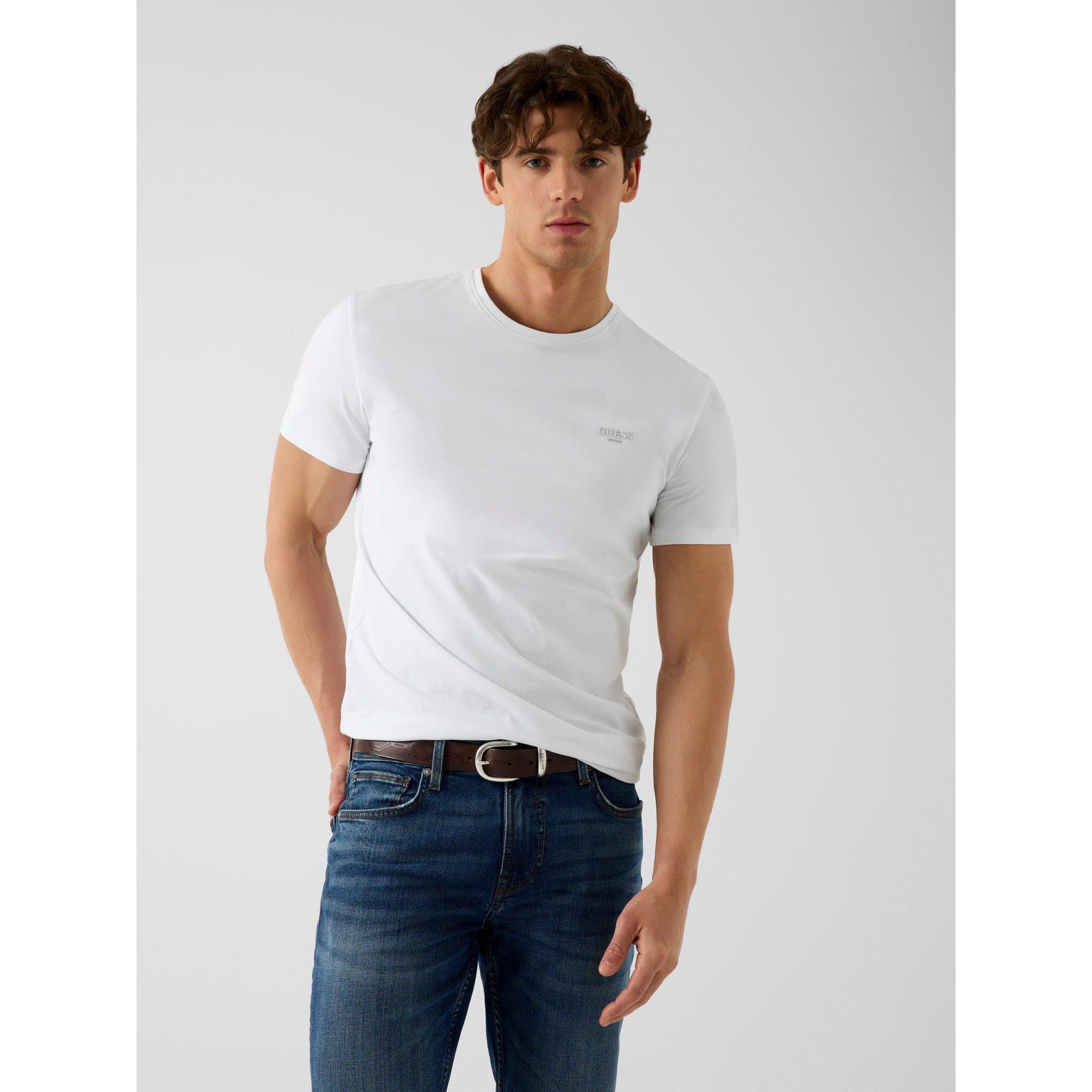 Pure White - Guess - Men's X Slim Fit T-Shirt - 1