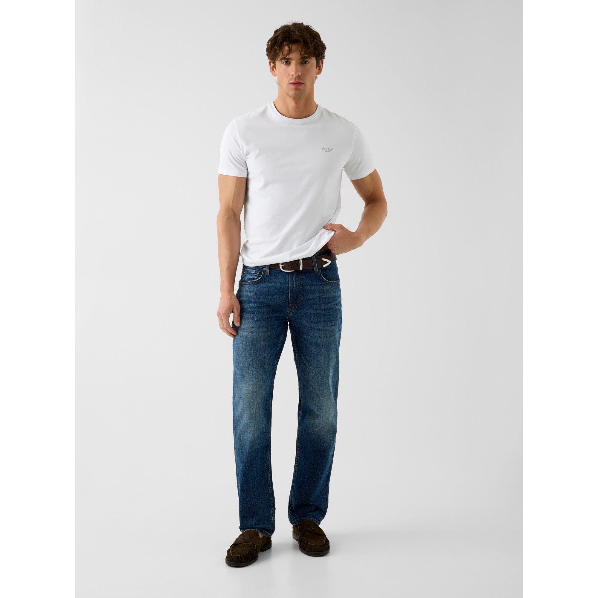 Pure White - Guess - Men's X Slim Fit T-Shirt - 5