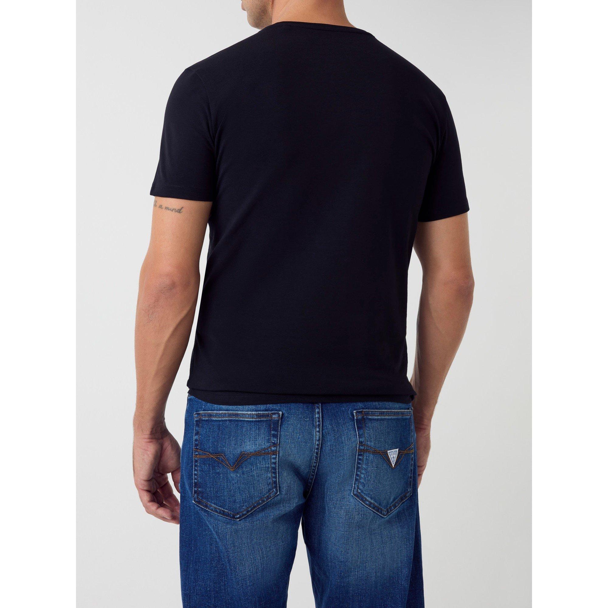 Jet Black - Guess - Men's X Slim Fit T-Shirt - 2
