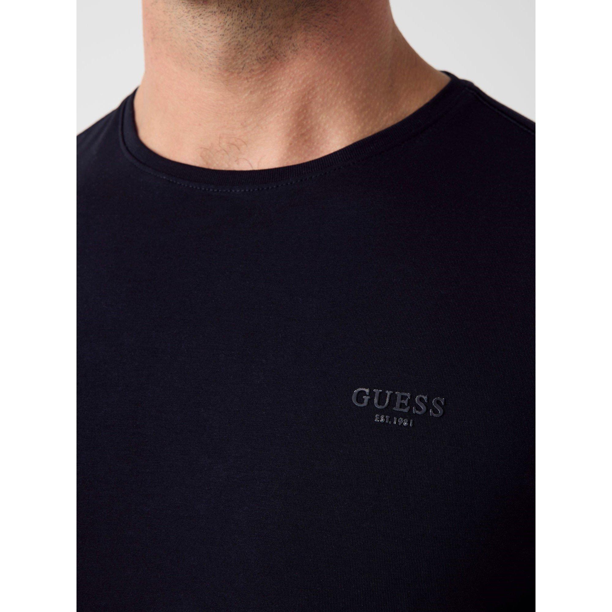 Jet Black - Guess - Men's X Slim Fit T-Shirt - 3