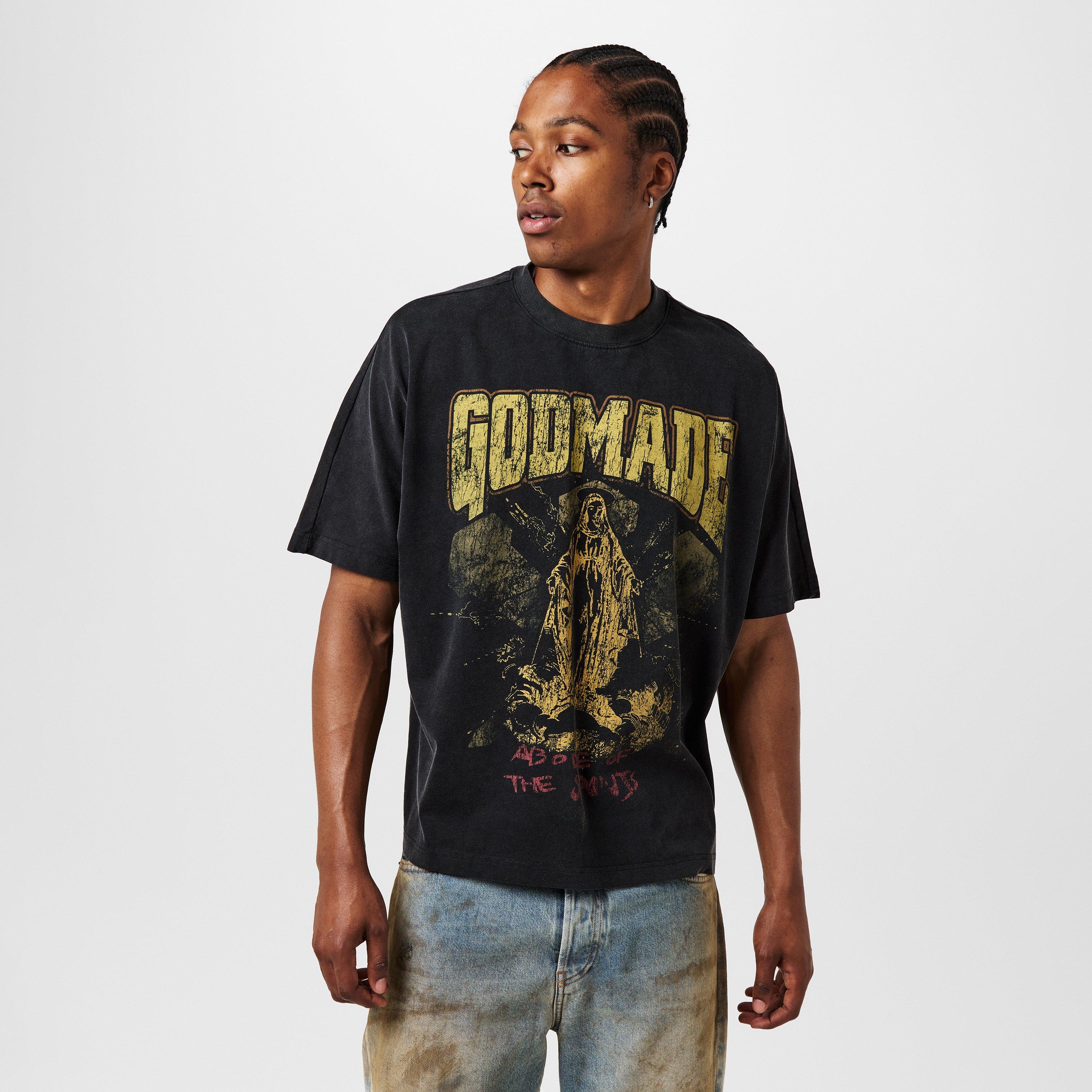 Black - God Made - Men's Regular Fit T-Shirt - 3