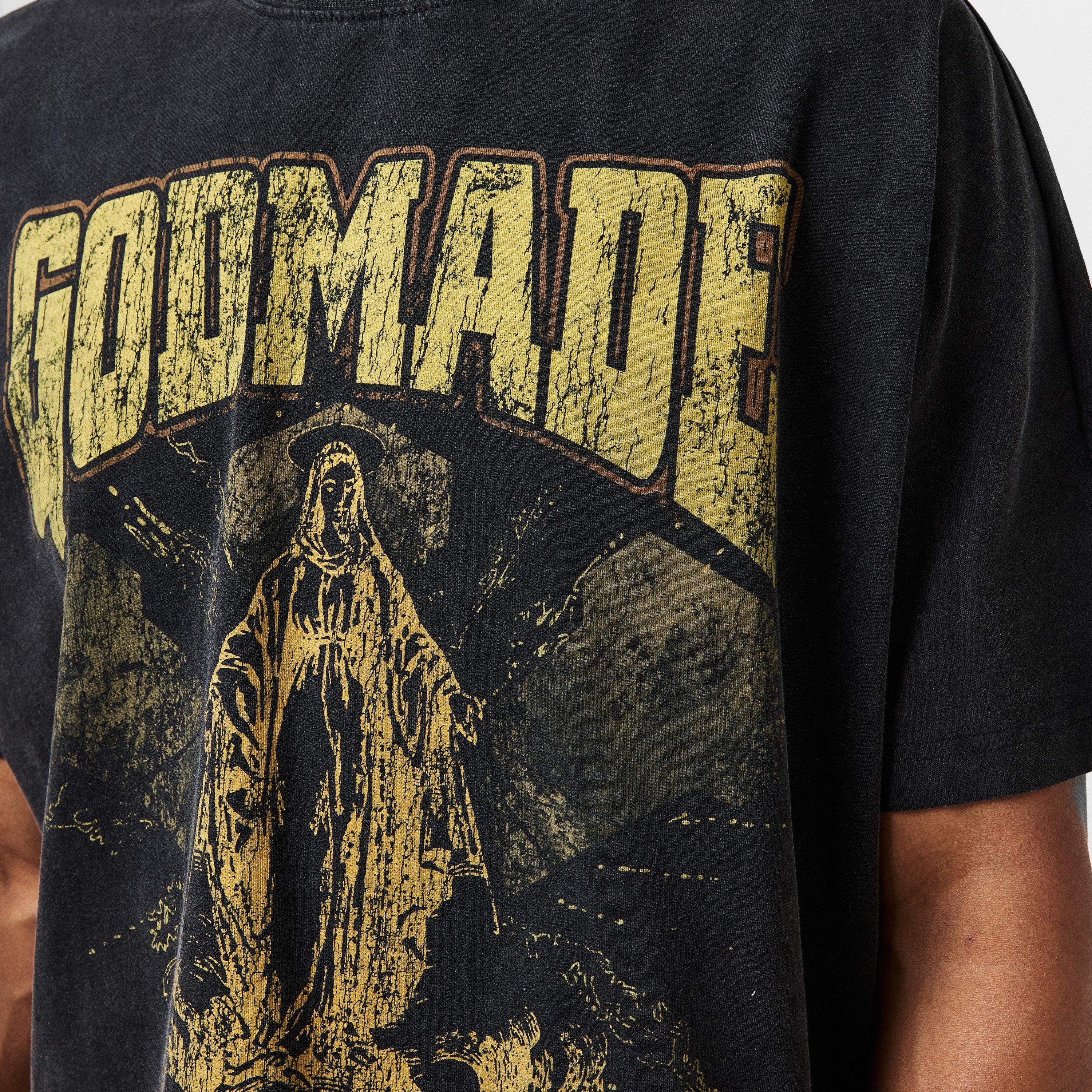 Black - God Made - Men's Regular Fit T-Shirt - 5