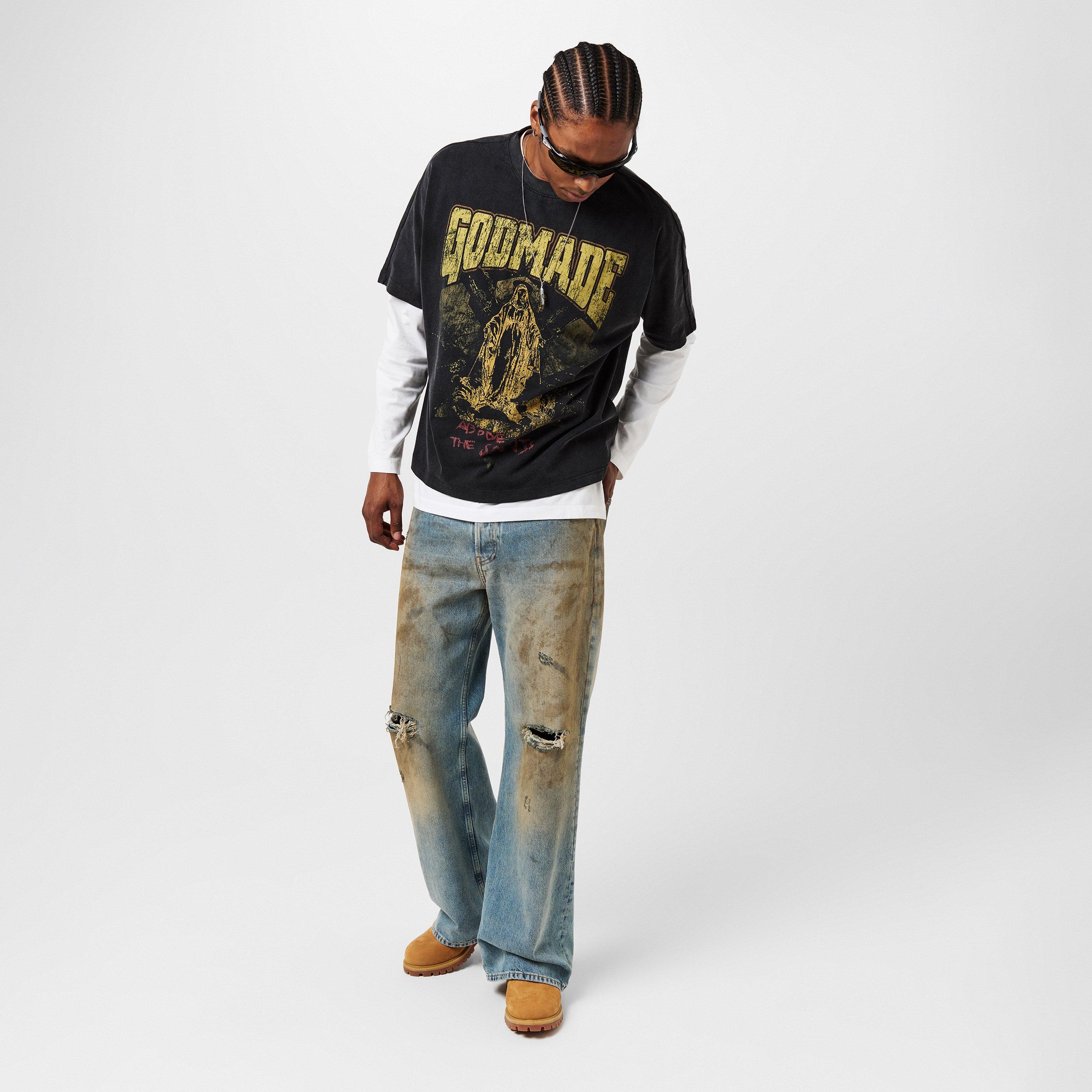 Black - God Made - Men's Regular Fit T-Shirt - 6