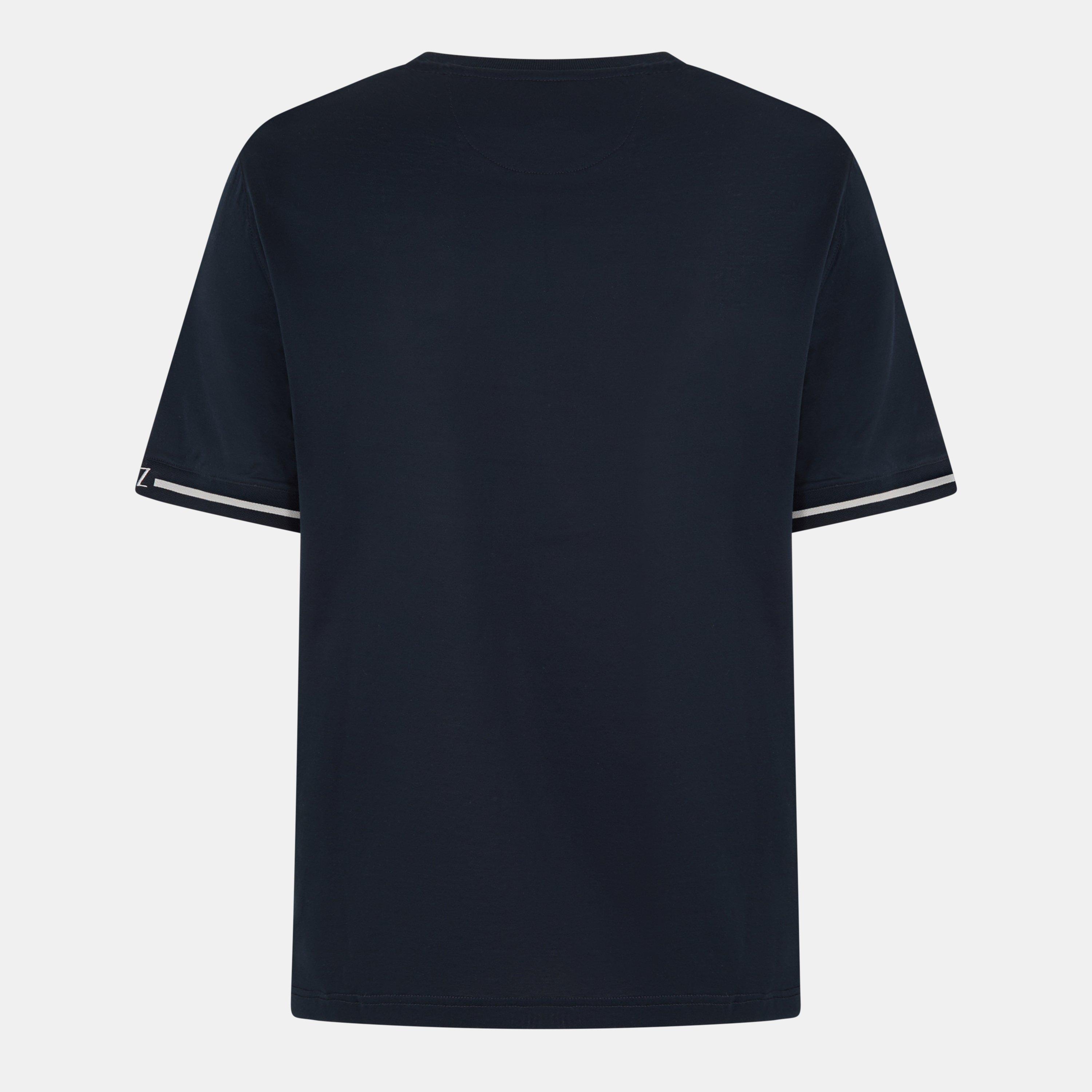 Blue Navy - Pal Zileri - Men's Regular Fit T-Shirt - 2