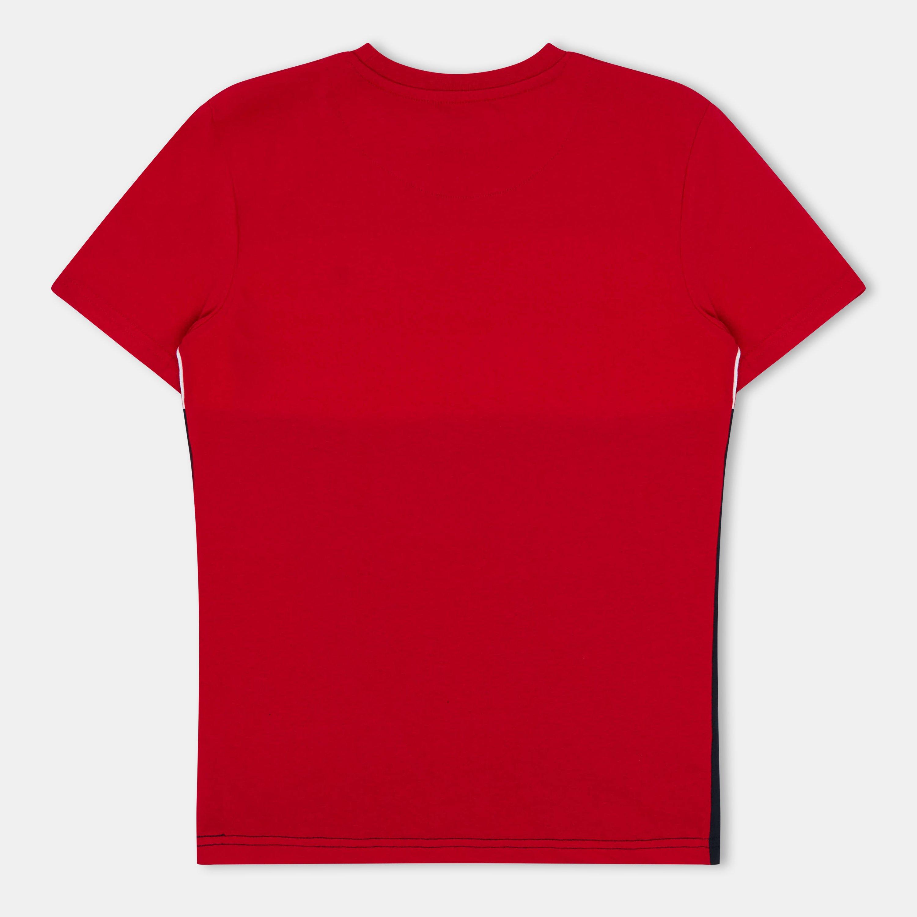 Red - Farah - Colourblock Ss Tee Juniors - 2