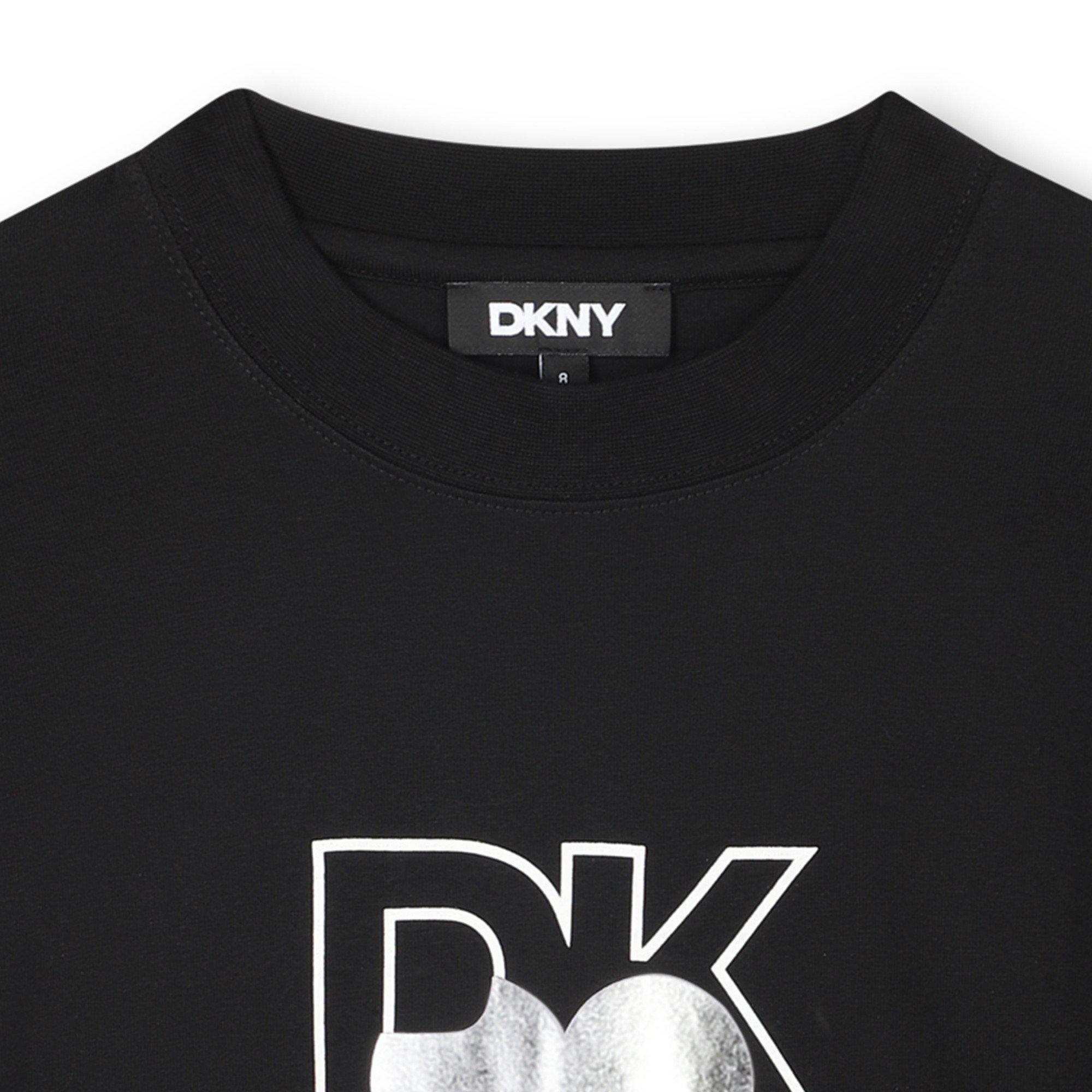 Black - DKNY - Kids' Regular Fit T-Shirt - 3