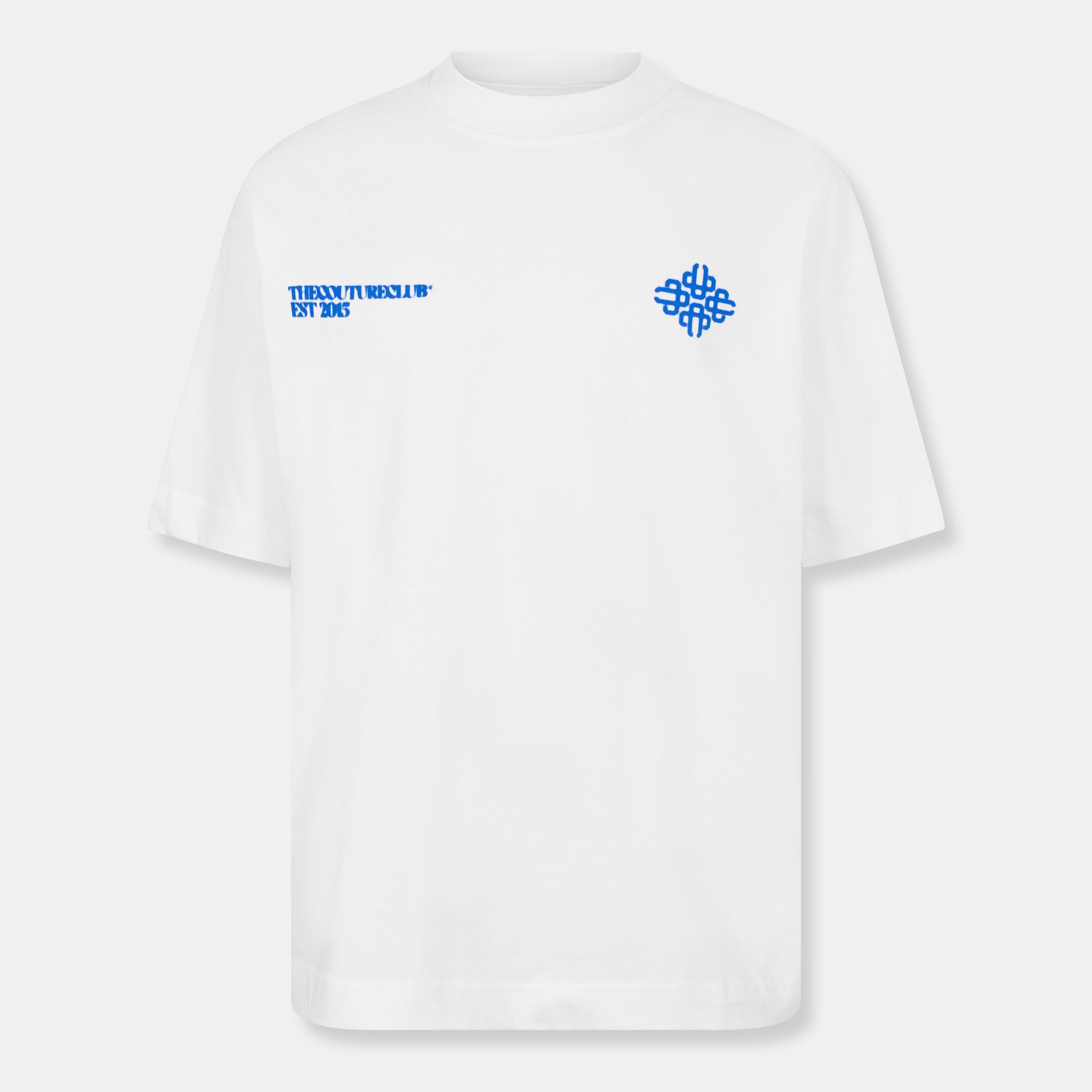 The Couture Club Mens Blurred Graphic Emblem T-Shirt