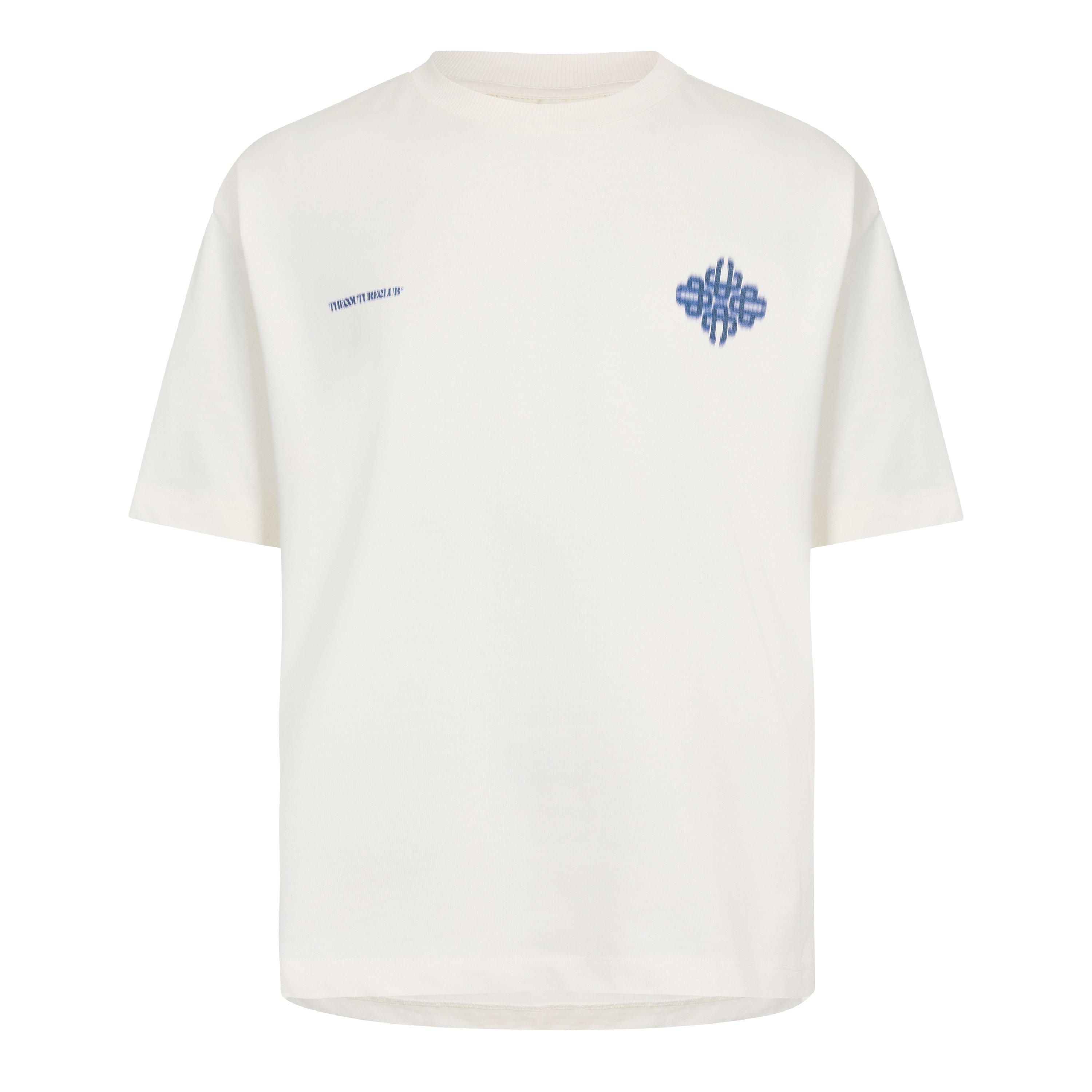 White/Navy - The Couture Club - Mens Blurred Graphic Emblem T-Shirt - 1