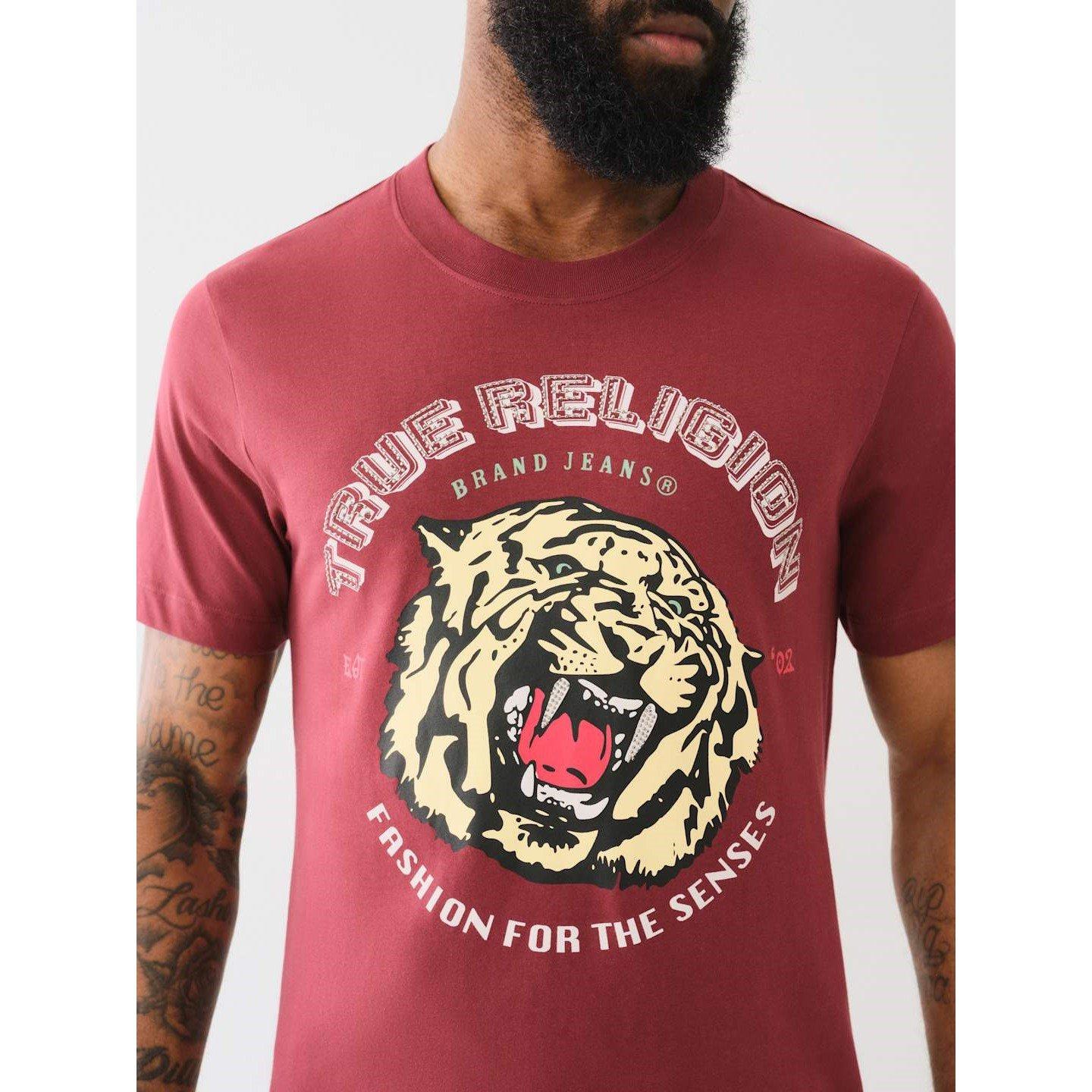 Choc Truffle - True Religion - Men's Tiger Face Regular Fit T-Shirt - 3