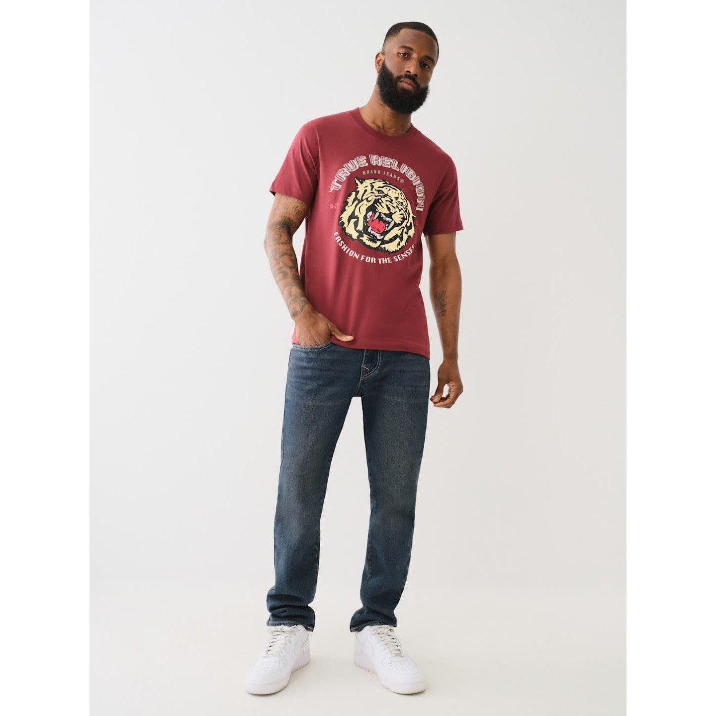 Choc Truffle - True Religion - Men's Tiger Face Regular Fit T-Shirt - 4