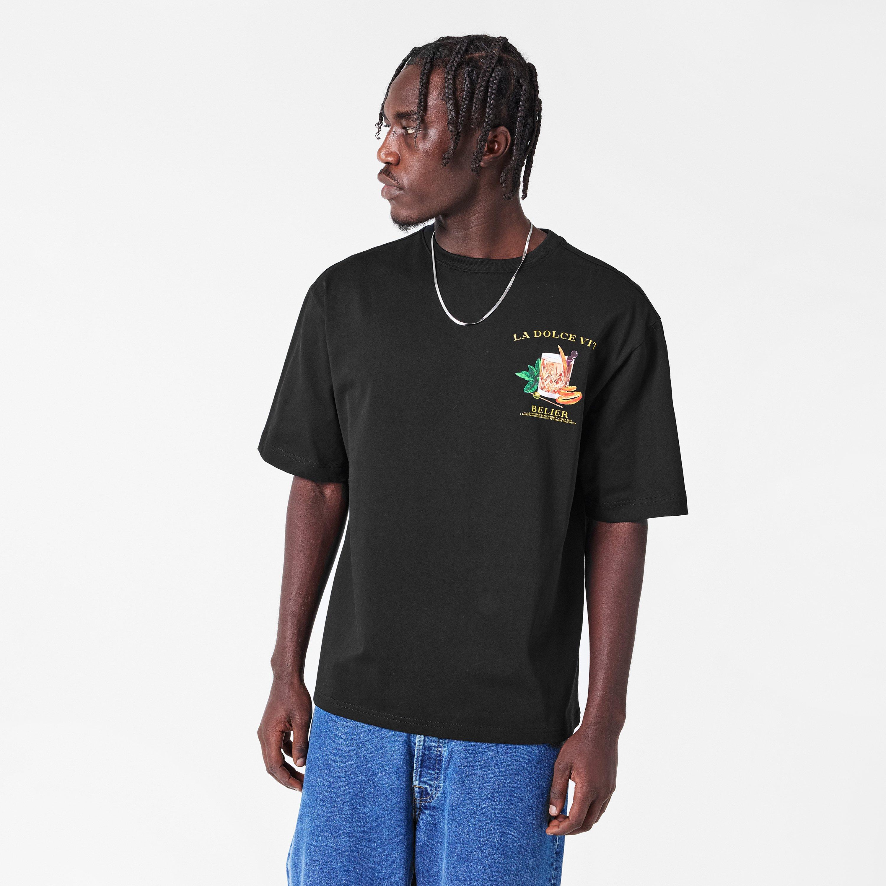 Black - BELIER - Men's Regular Fit T-Shirt - 3