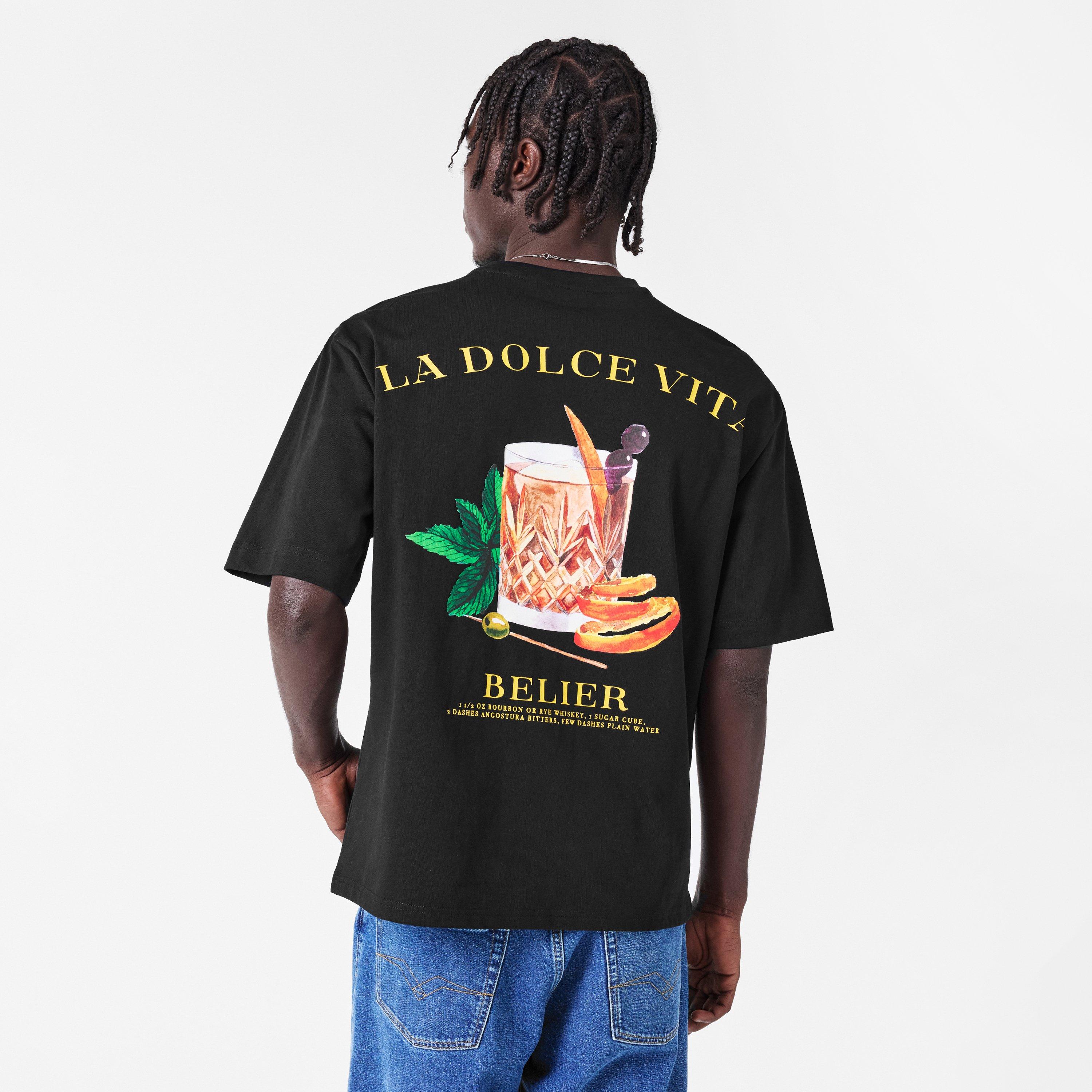 Black - BELIER - Men's Regular Fit T-Shirt - 4