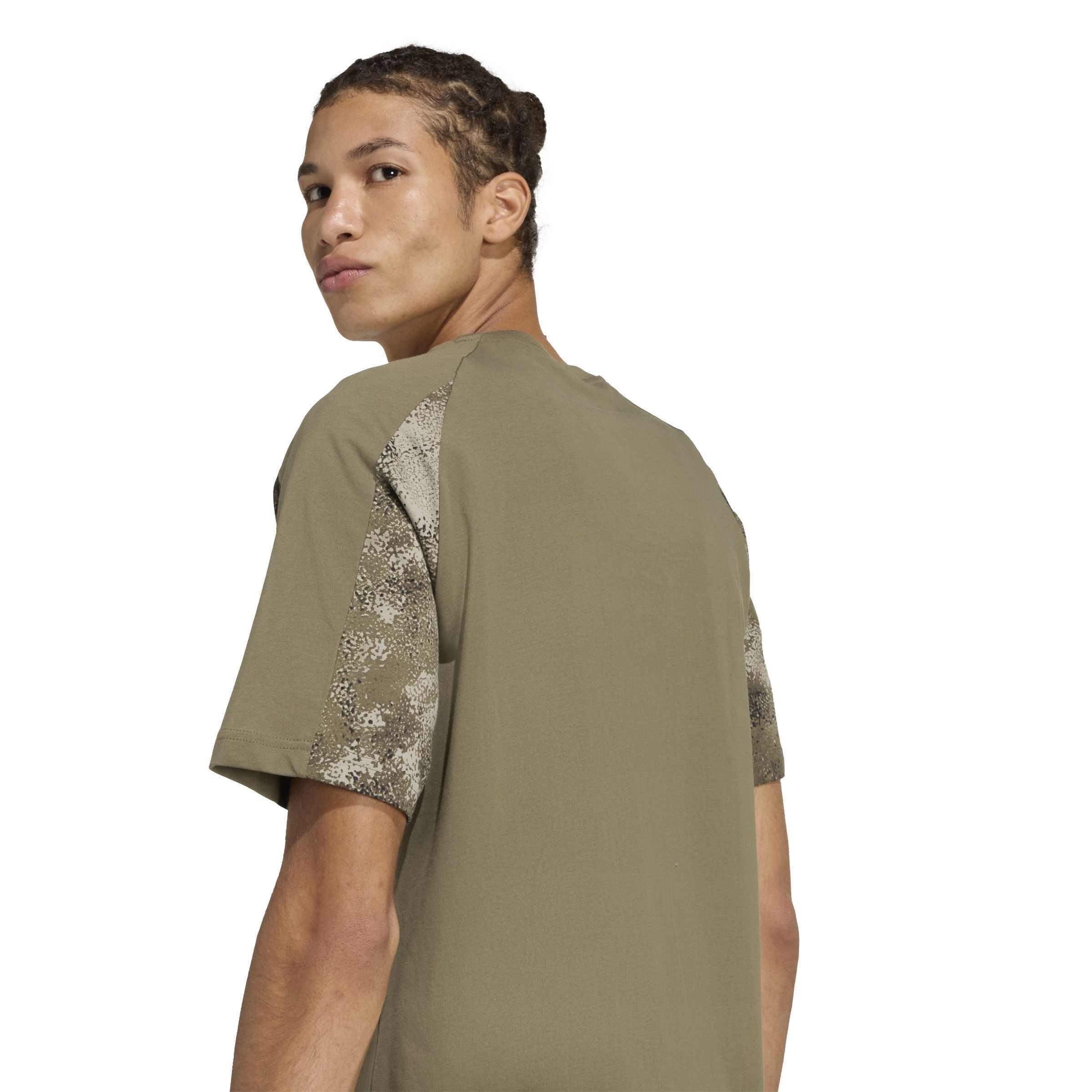 Olive Strata - adidas - Men's Camo Print T-Shirt - 5