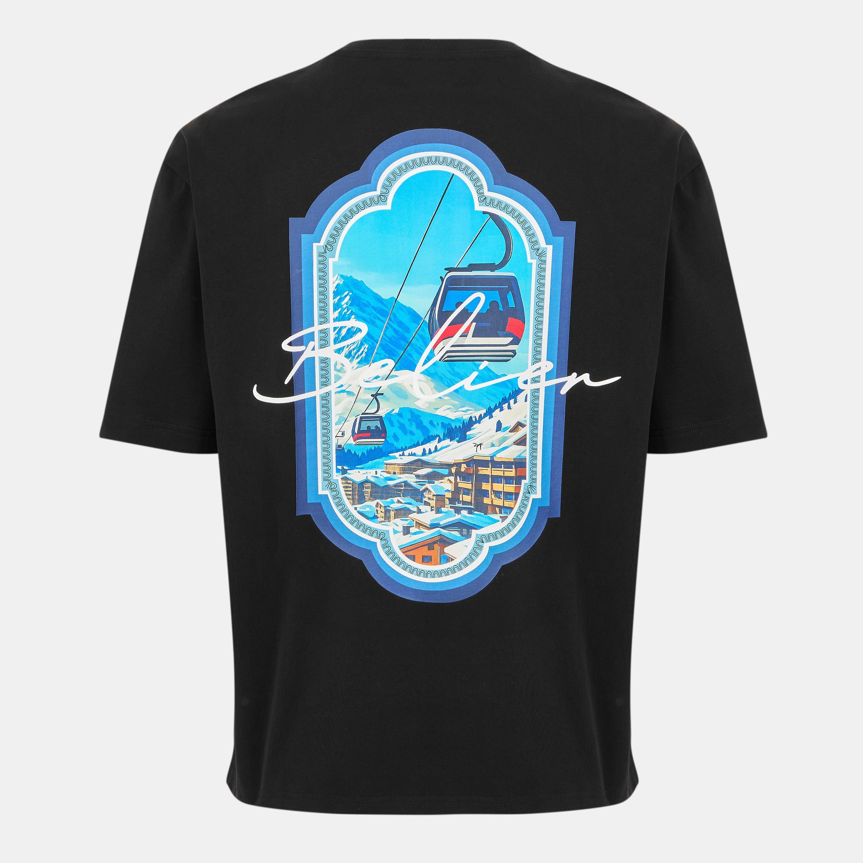 Black - BELIER - Men's Alpine View Regular Fit T-Shirt - 2