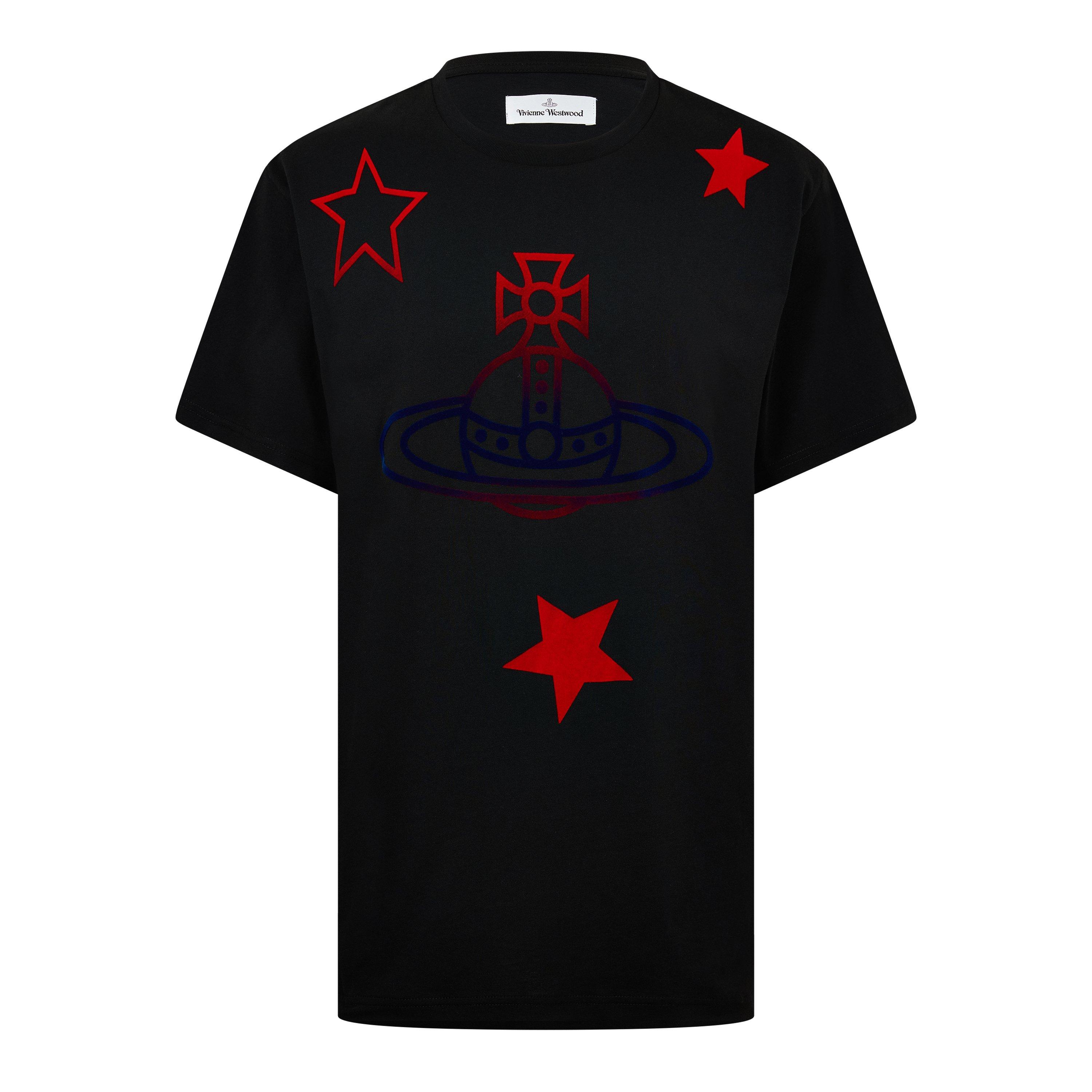 Black - Vivienne Westwood - Viv Orb Star Tee Sn62 - 1