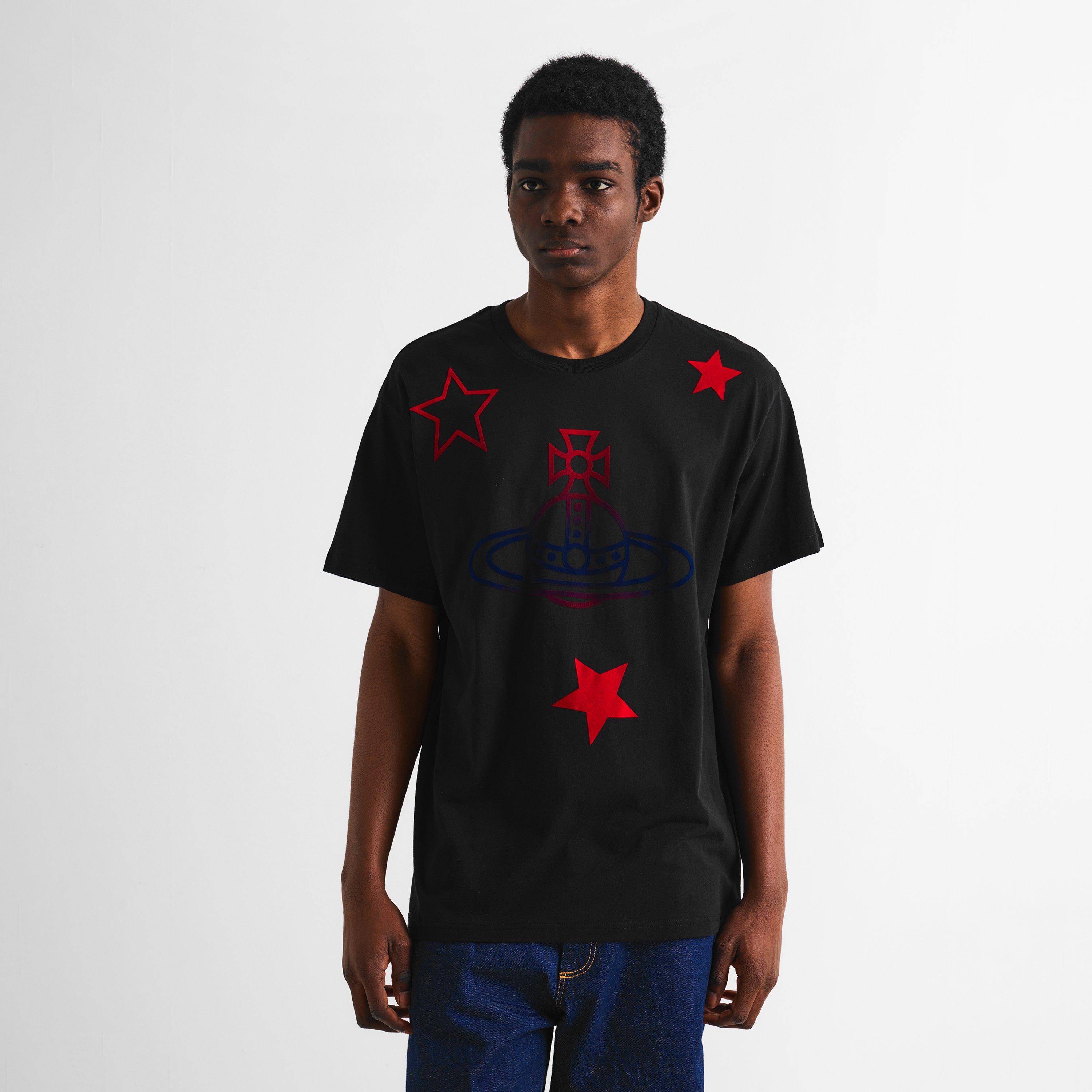Black - Vivienne Westwood - Viv Orb Star Tee Sn62 - 3