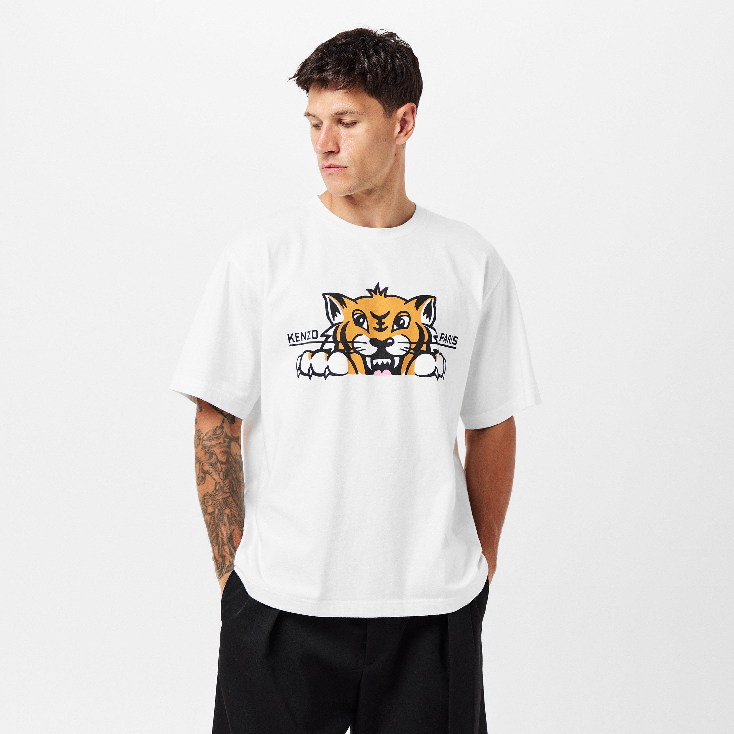 Off White 02 - Kenzo - Happy Tiger T-Shirt - 3