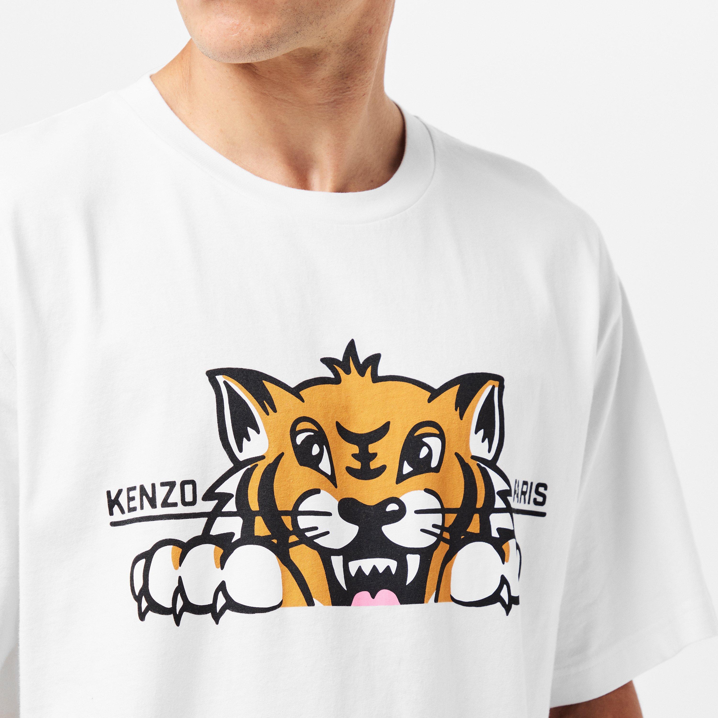 Off White 02 - Kenzo - Happy Tiger T-Shirt - 5