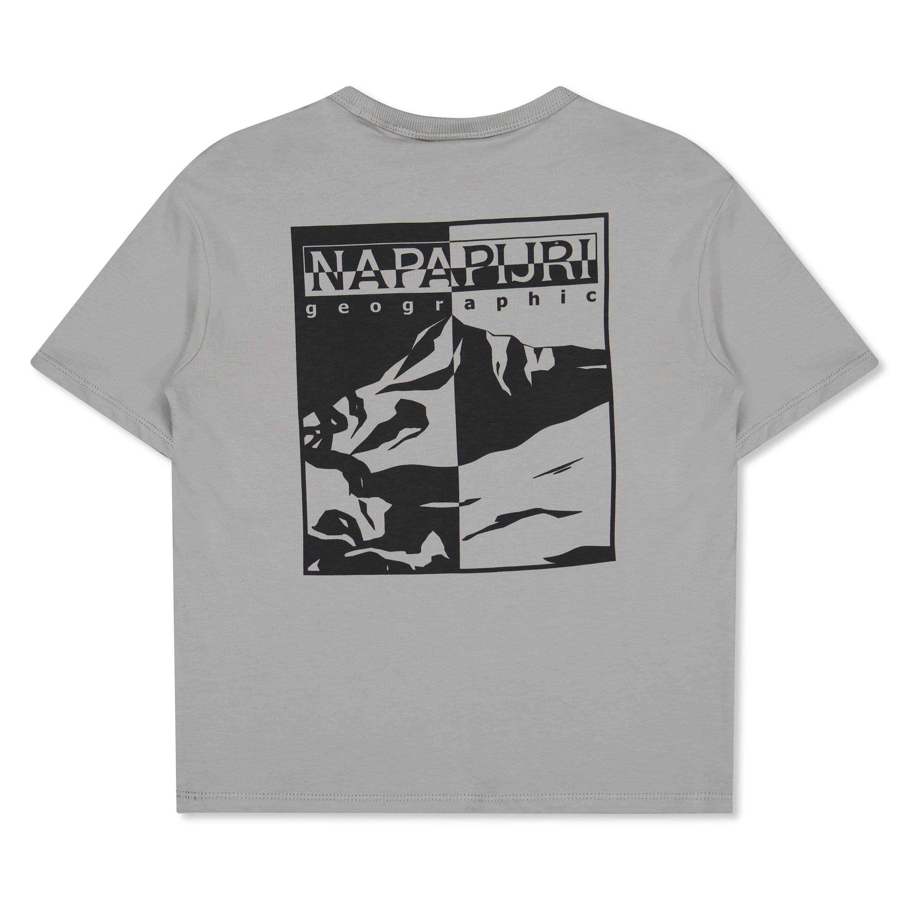 Napapijri Boys Kids Graphic T-Shirt - Shark Skin Hcb - 10Y
