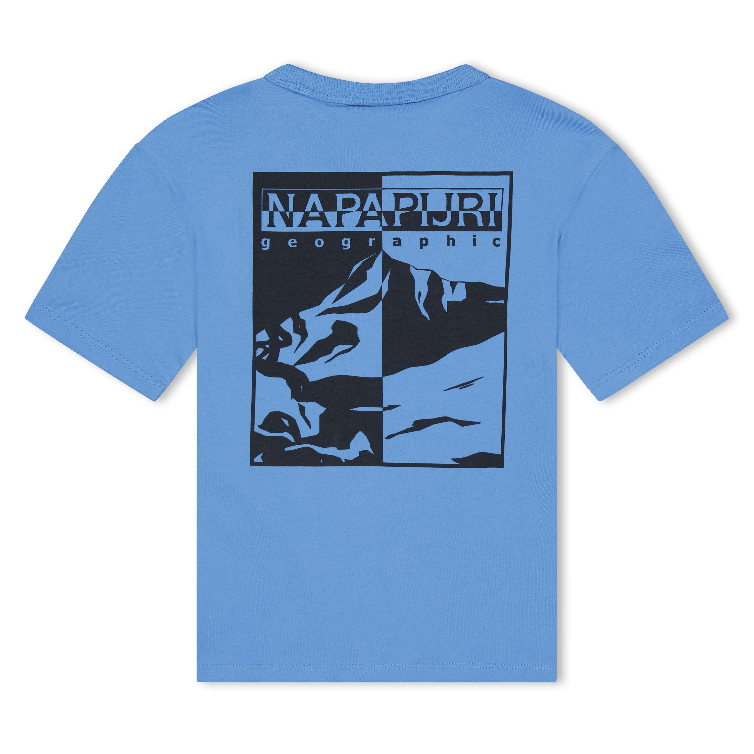Napapijri Boys Kids Graphic T-Shirt - Blue Jasper B9a - 13Y+