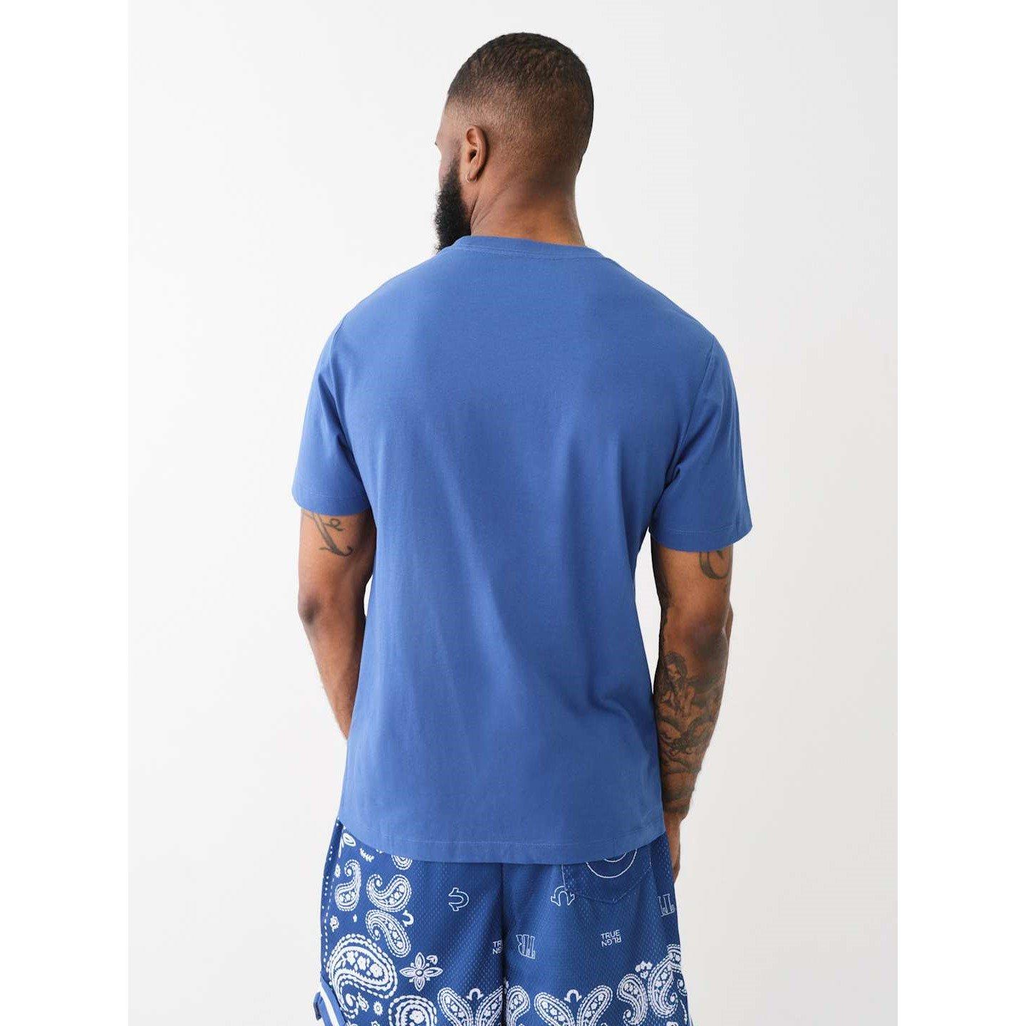 Pacific Blue - True Religion - Paisley Flock Regular Fit T-Shirt - 2