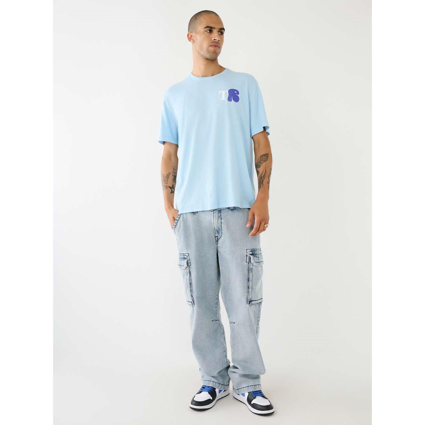 Glacial Blue - True Religion - Regular Fit Logo T-Shirt - 4