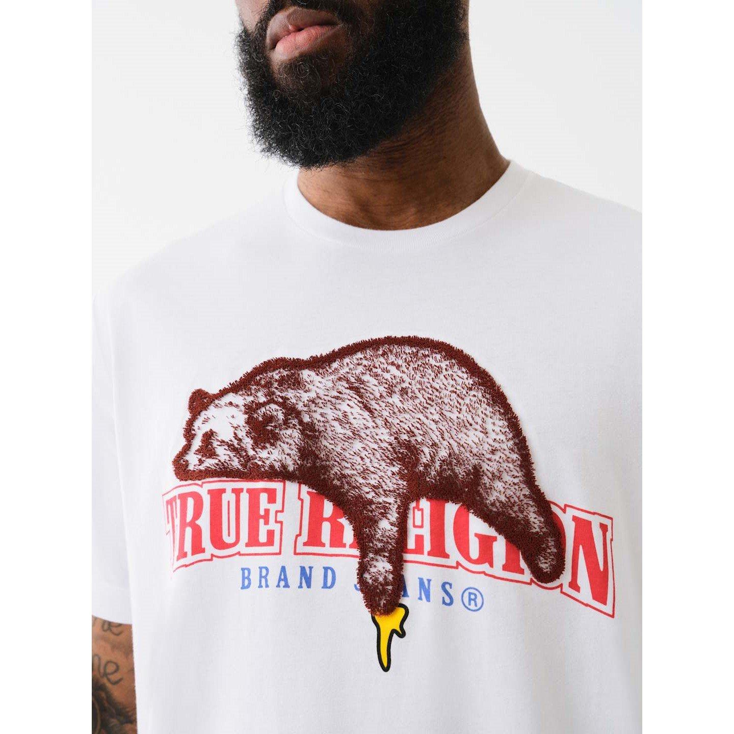 Optisk hvid - True Religion - Honey Bear Regular Fit T-Shirt - 3
