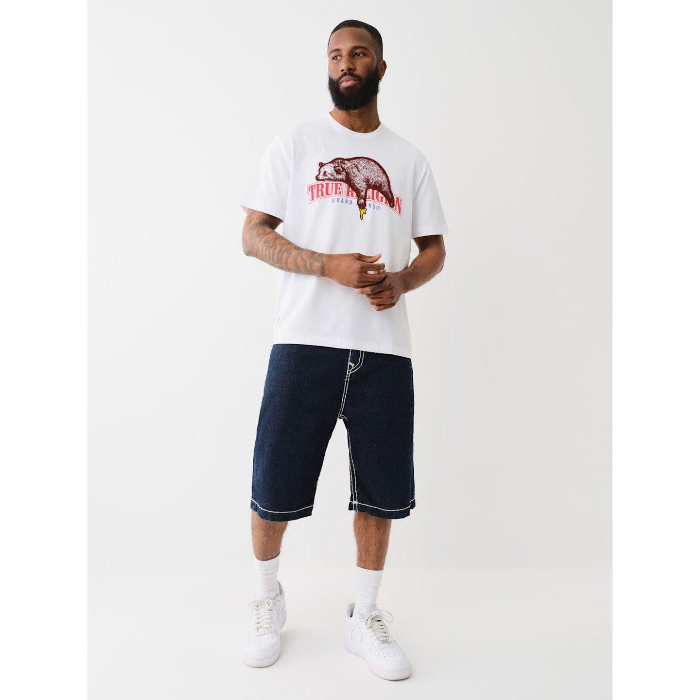 Optisk hvid - True Religion - Honey Bear Regular Fit T-Shirt - 4