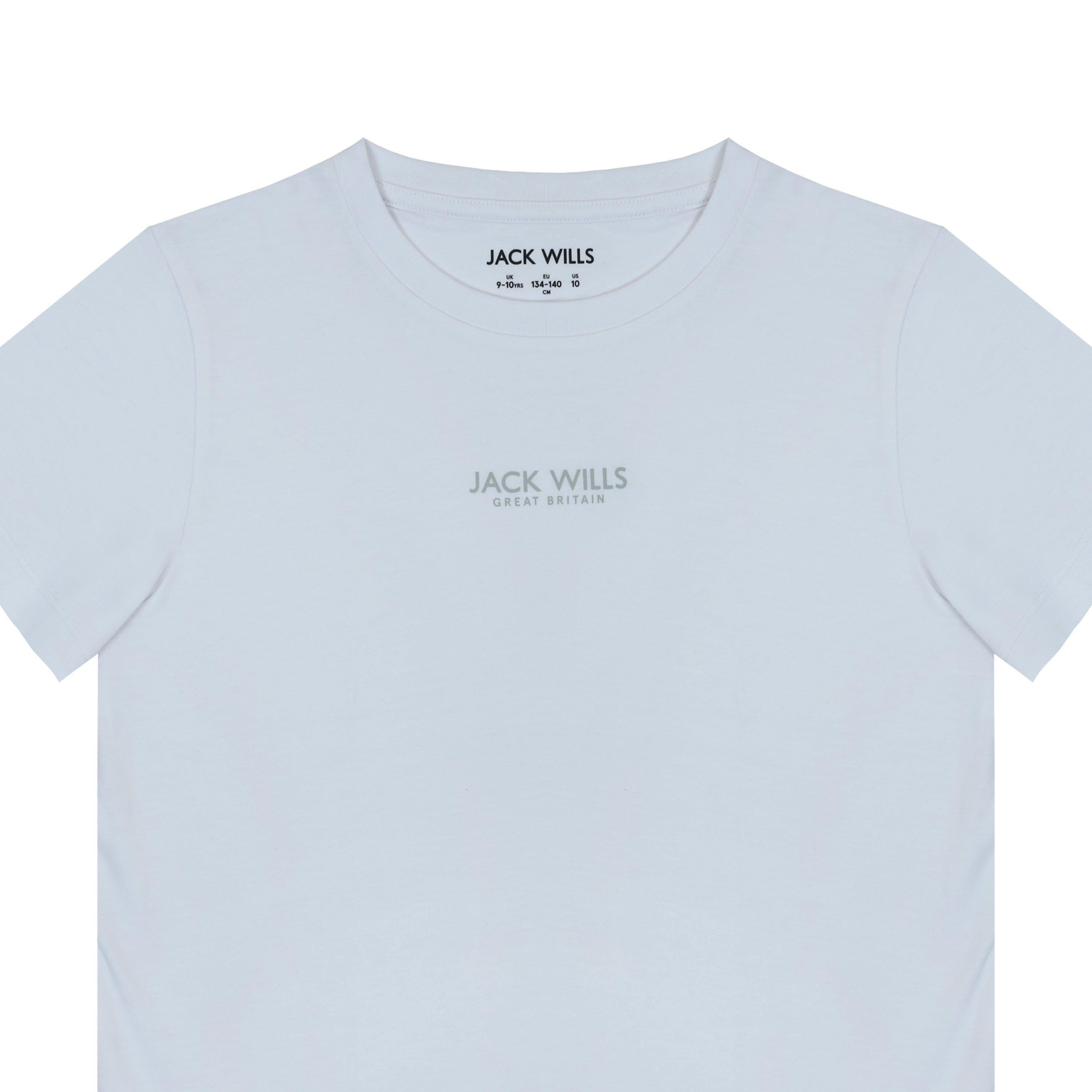 White - Jack Wills - Core Bird Short Sleeve T-Shirt Juniors - 4