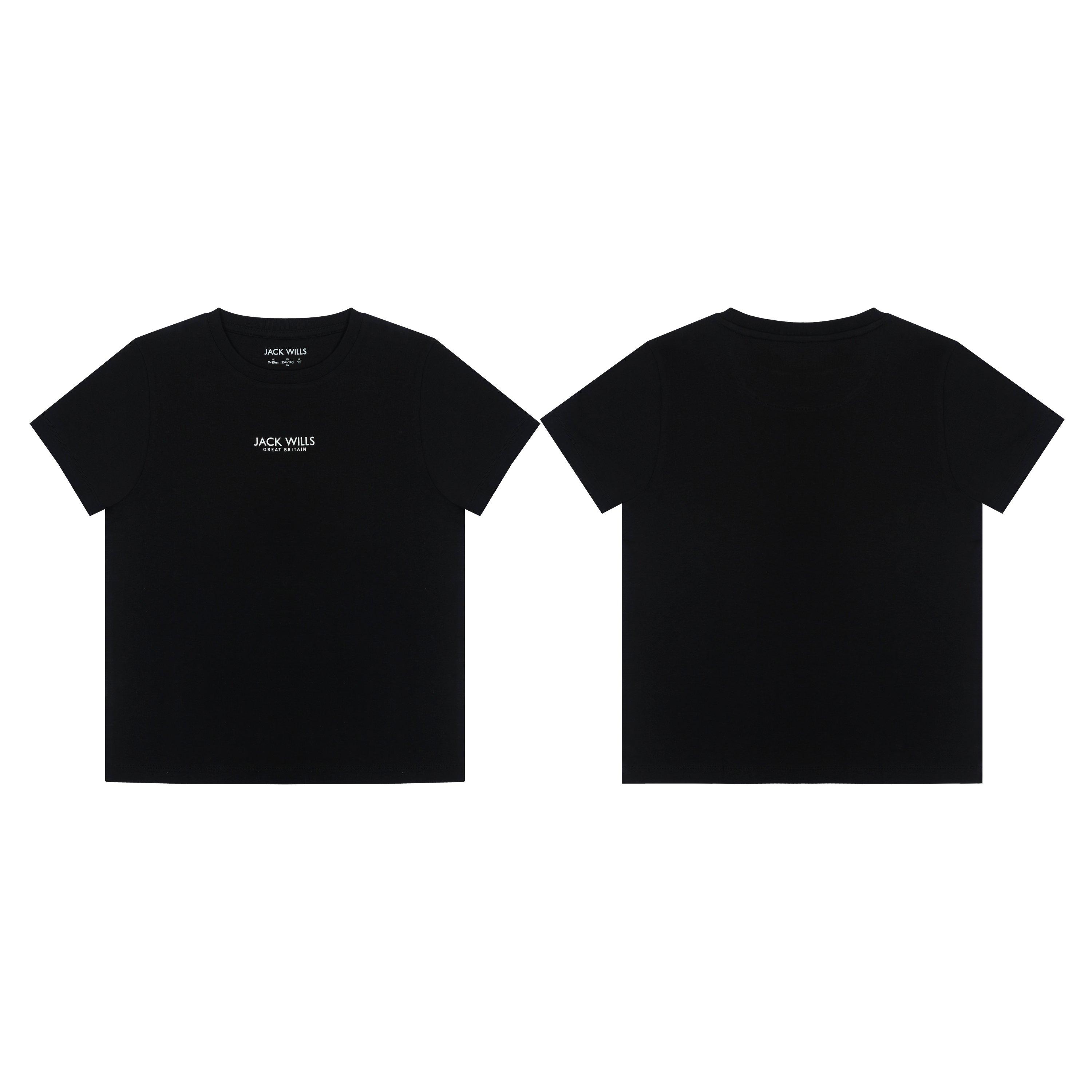 Black - Jack Wills - Core Bird Short Sleeve T-Shirt Juniors - 3