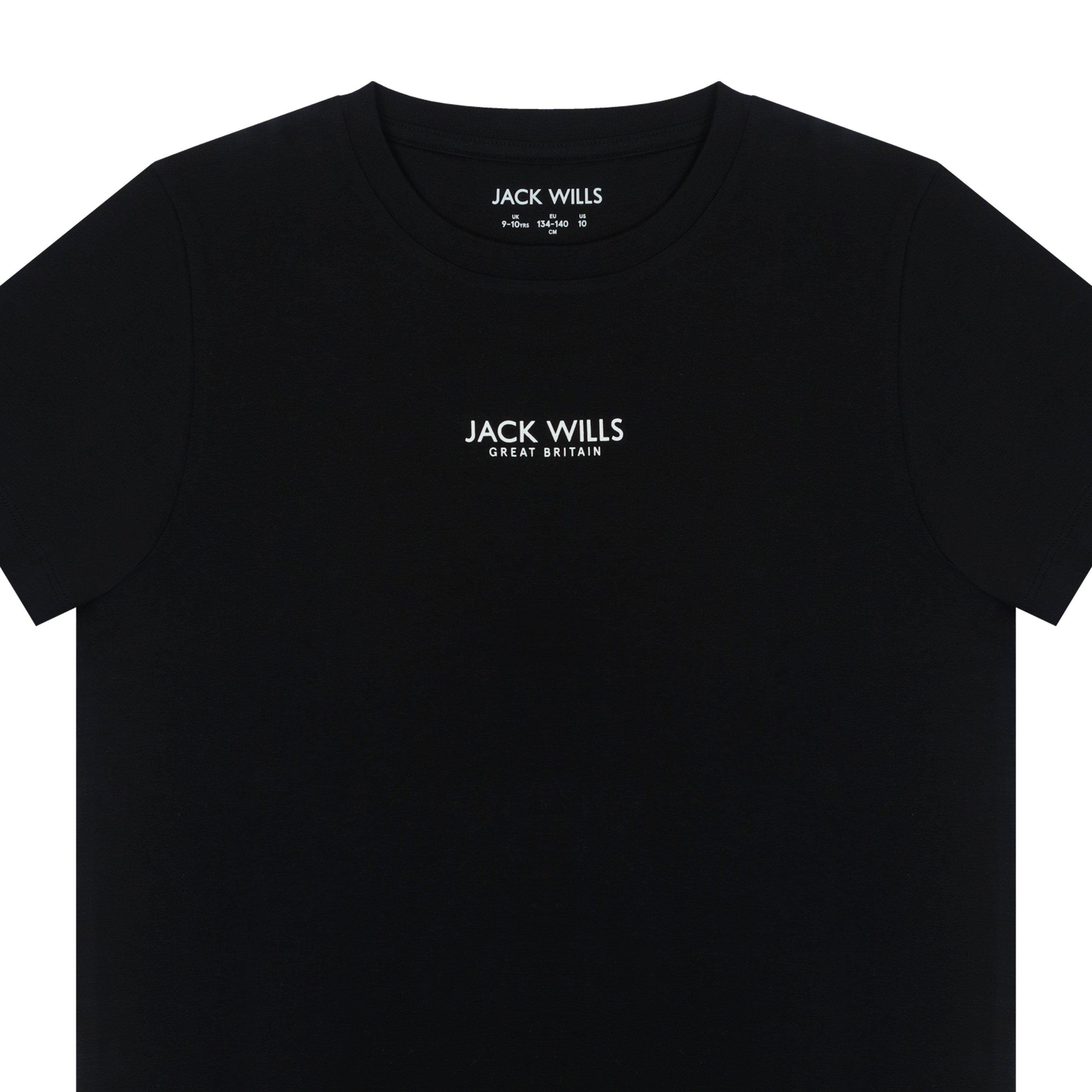 Black - Jack Wills - Core Bird Short Sleeve T-Shirt Juniors - 4
