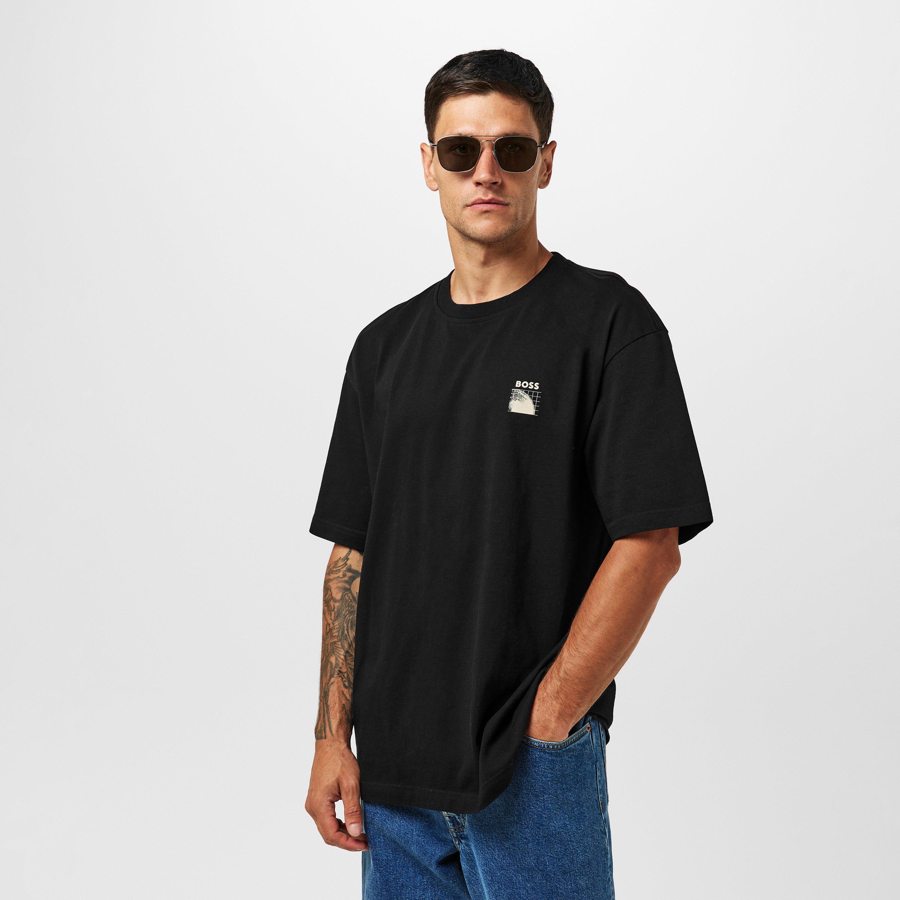 Black 001 - Boss - Men's HBO Radar Regular Fit T-Shirt - 3