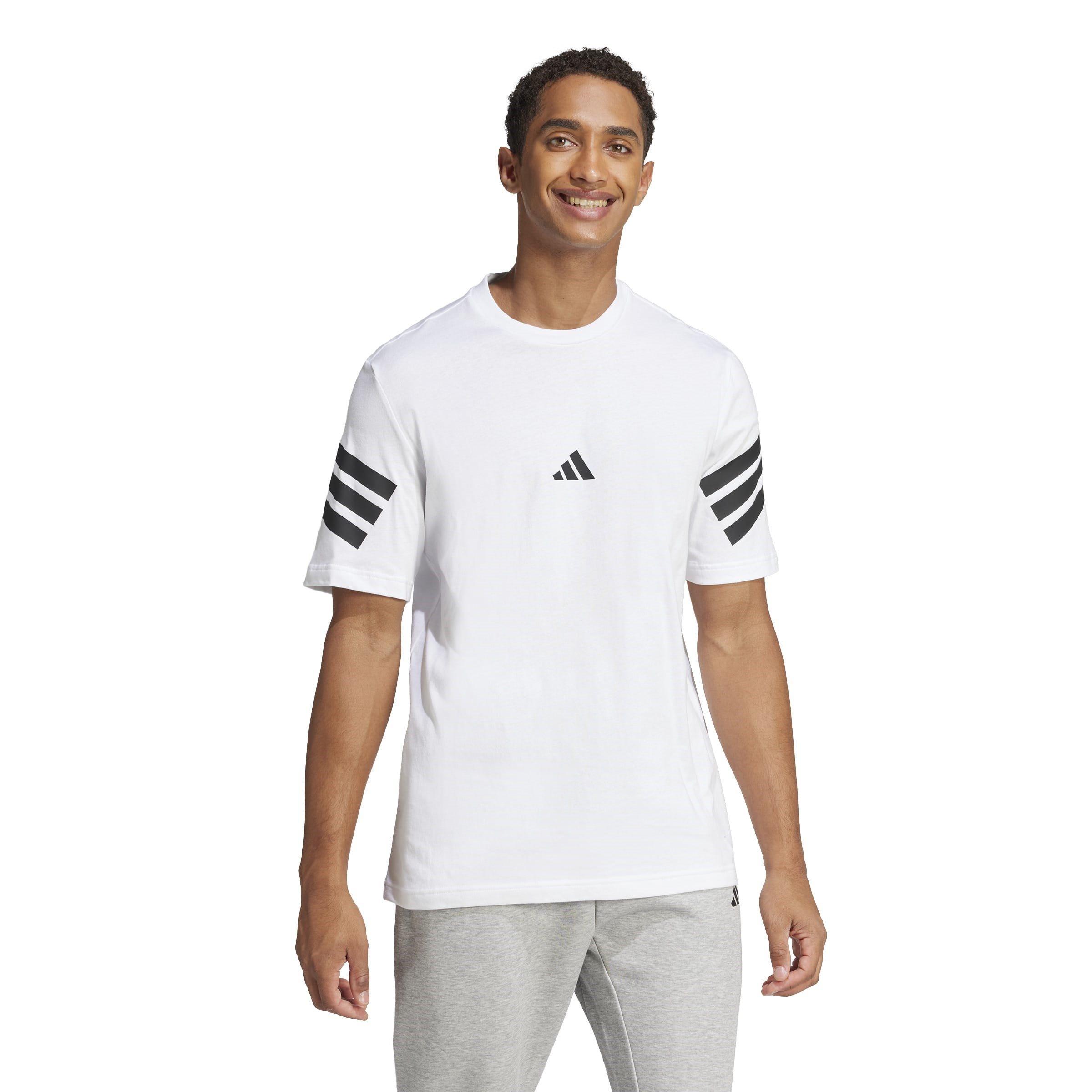 White - adidas - Future Icons 3-Stripes Mens Lifestyle T-Shirt - 2