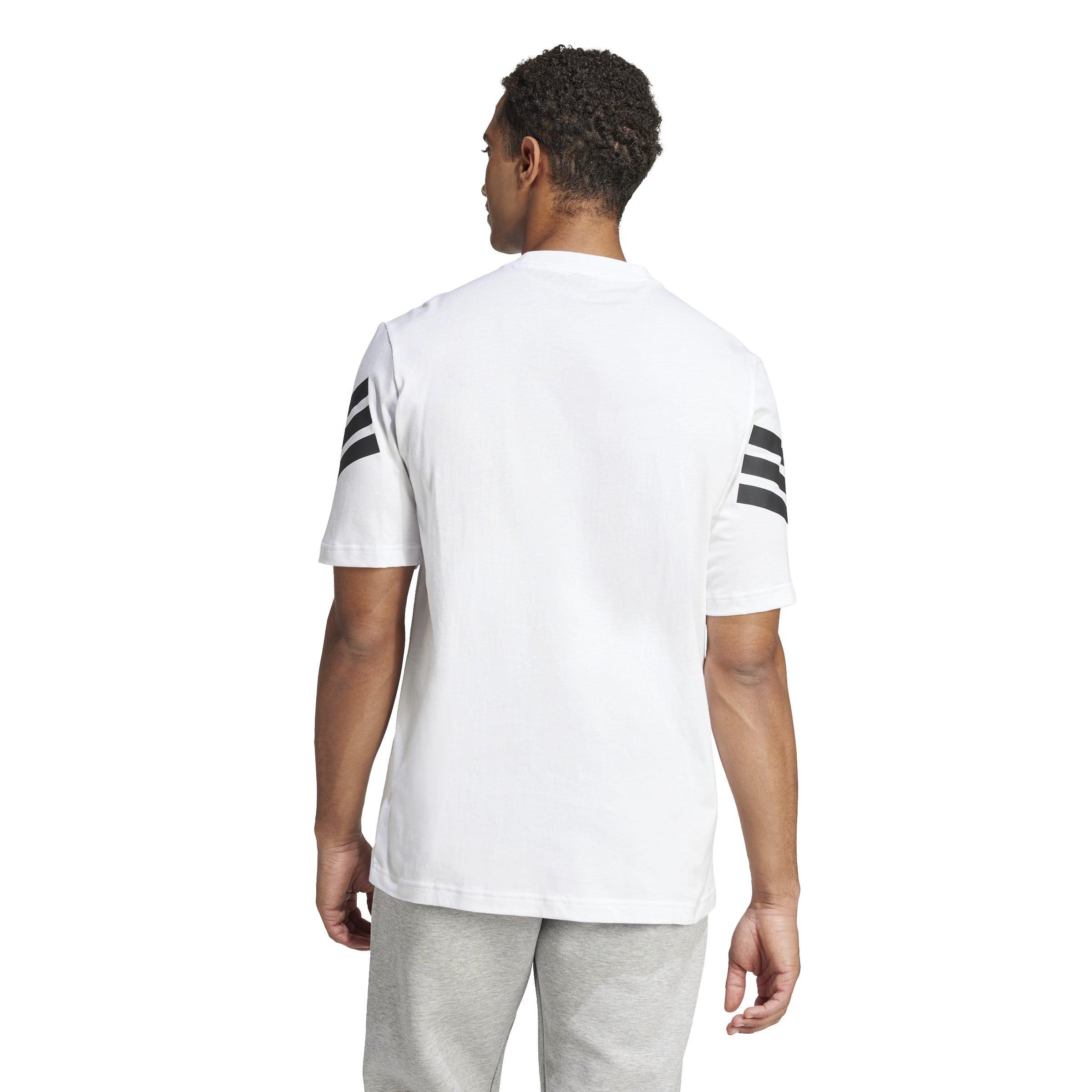 White - adidas - Future Icons 3-Stripes Mens Lifestyle T-Shirt - 3