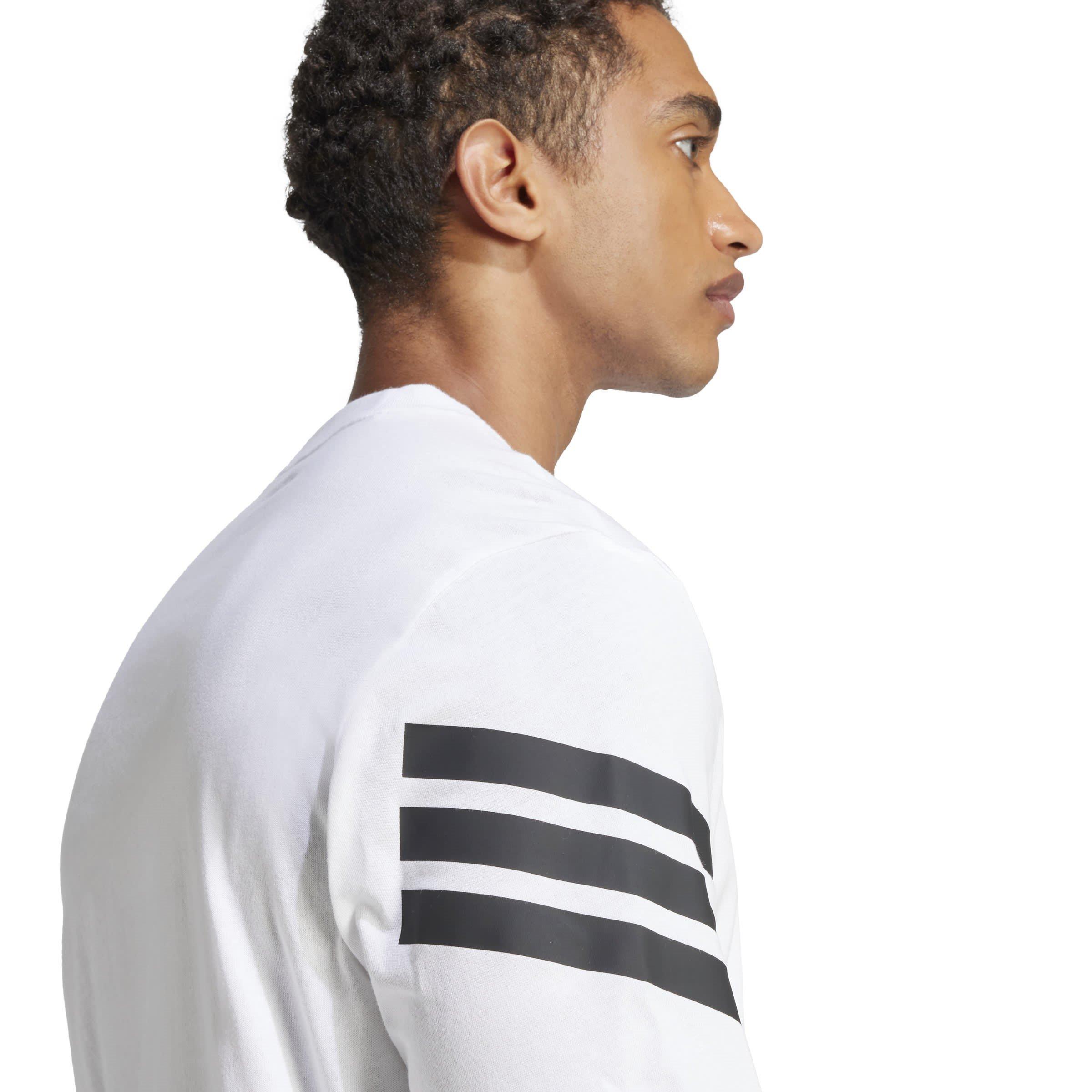 White - adidas - Future Icons 3-Stripes Mens Lifestyle T-Shirt - 5