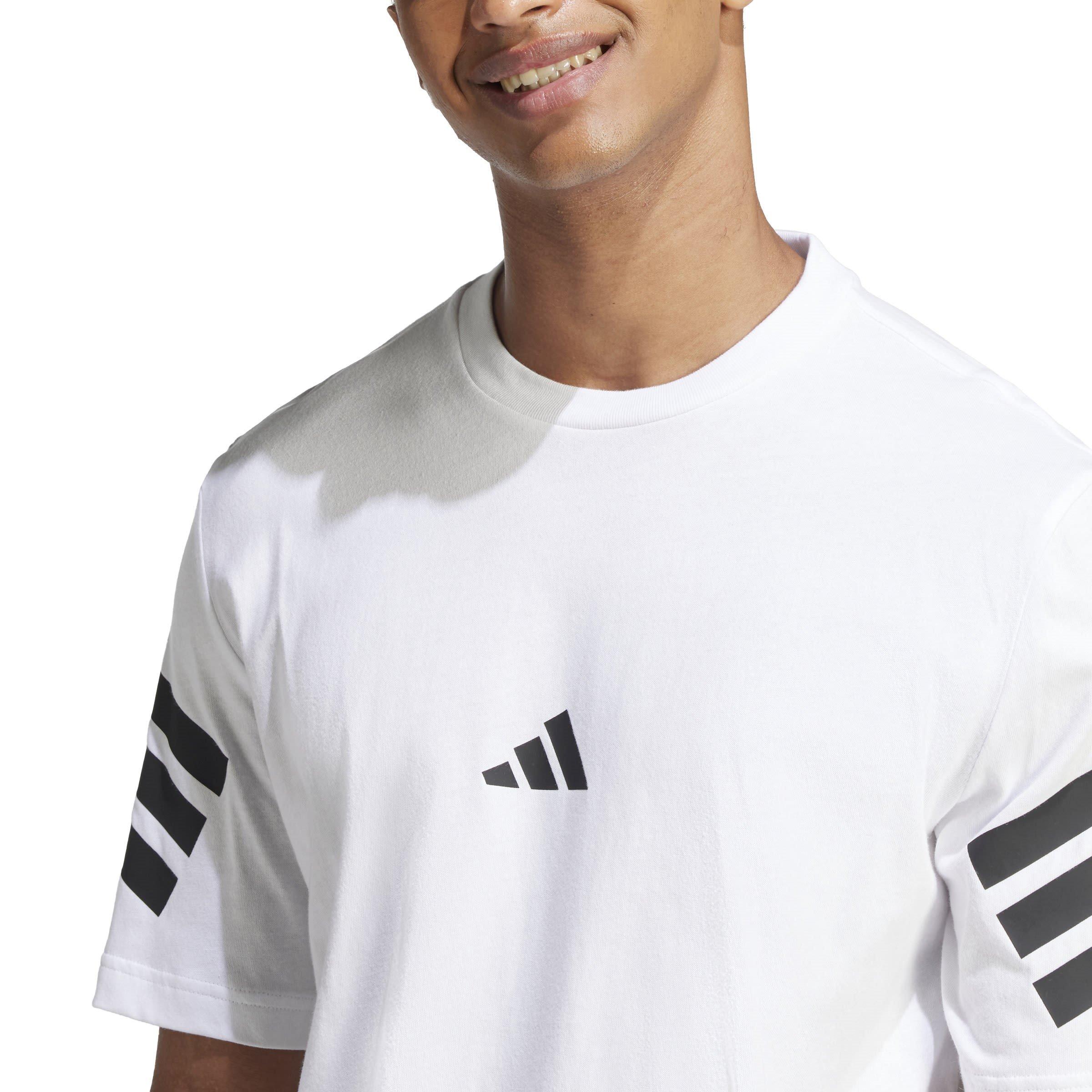 White - adidas - Future Icons 3-Stripes Mens Lifestyle T-Shirt - 6