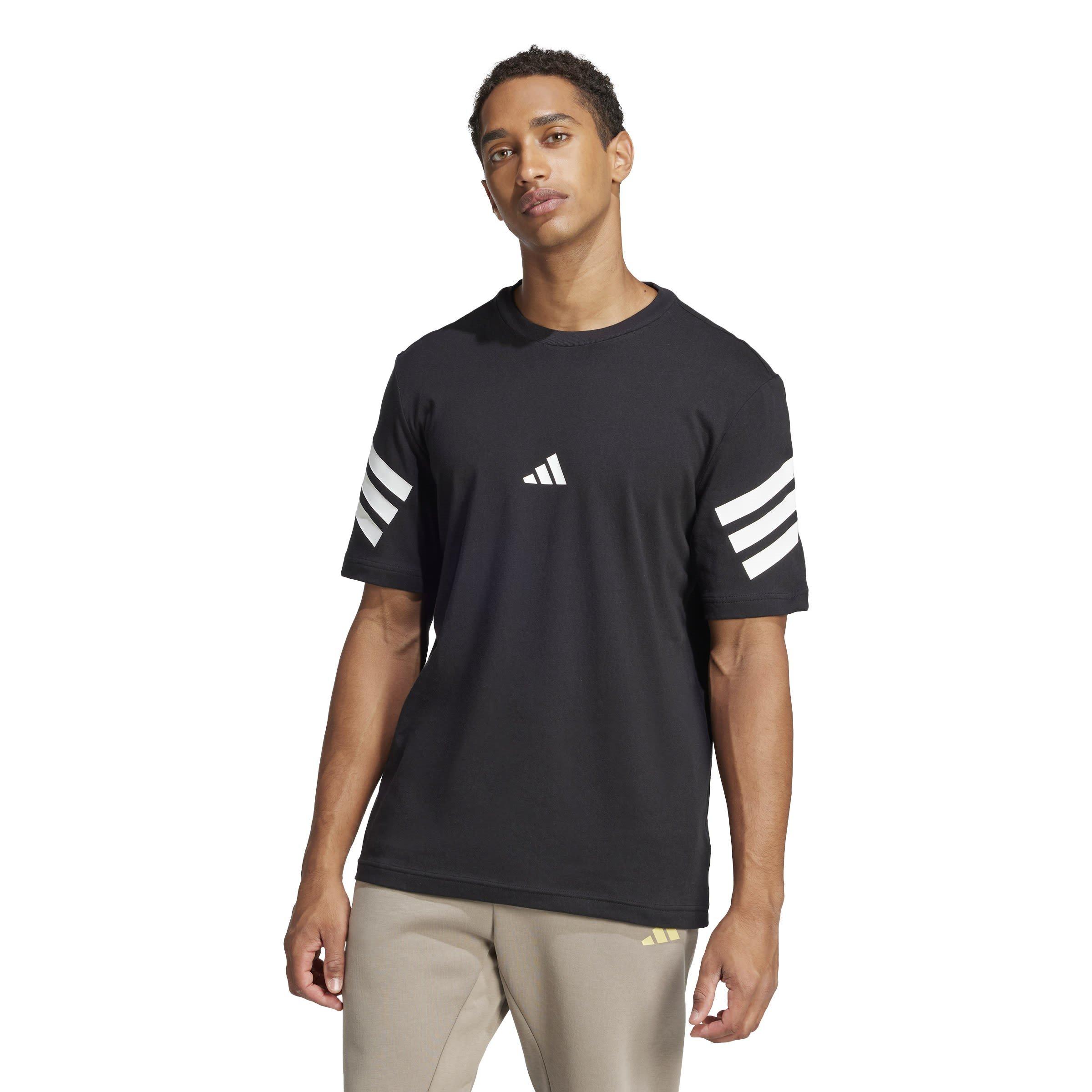 Black - adidas - Future Icons 3-Stripes Mens Lifestyle T-Shirt - 2