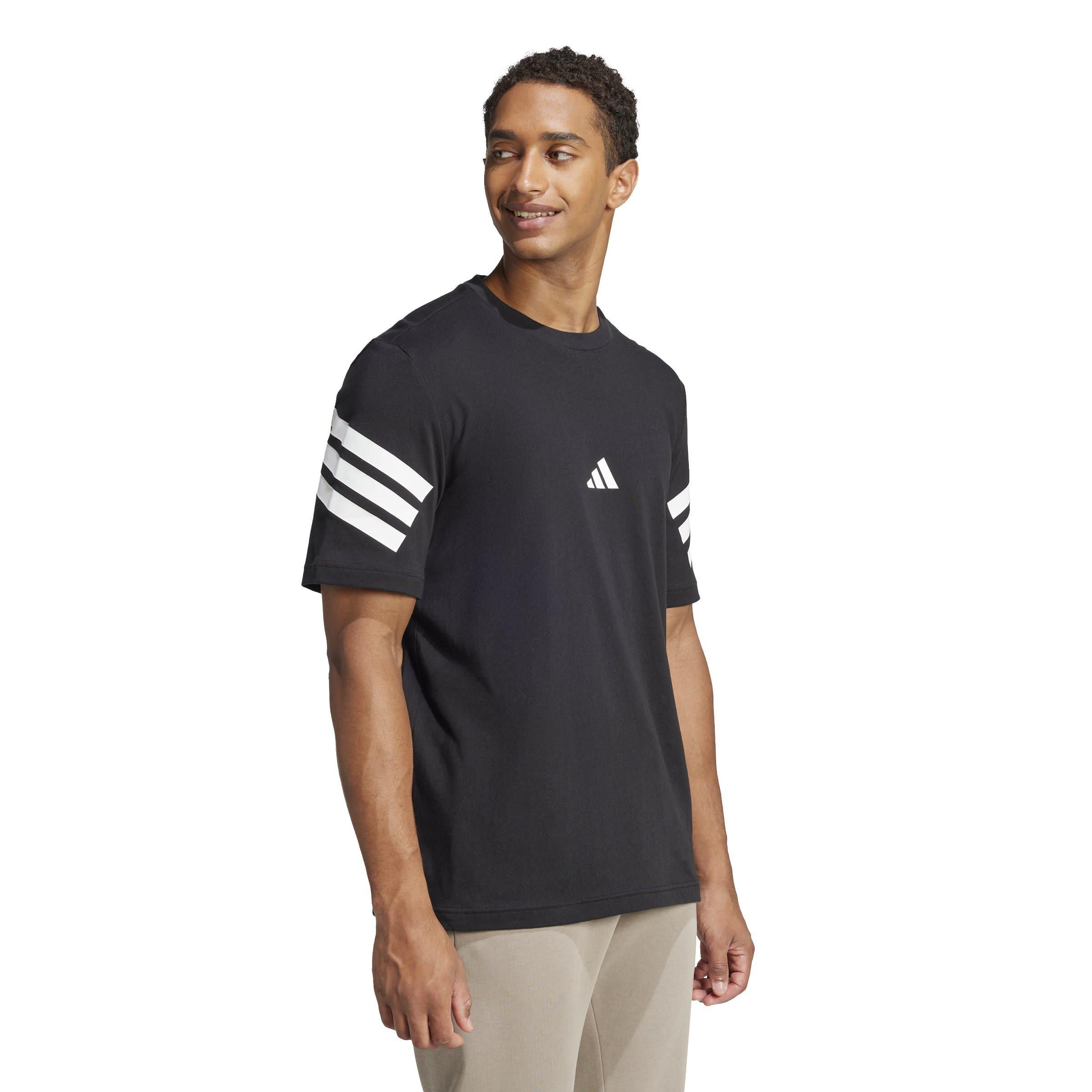 Black - adidas - Future Icons 3-Stripes Mens Lifestyle T-Shirt - 4