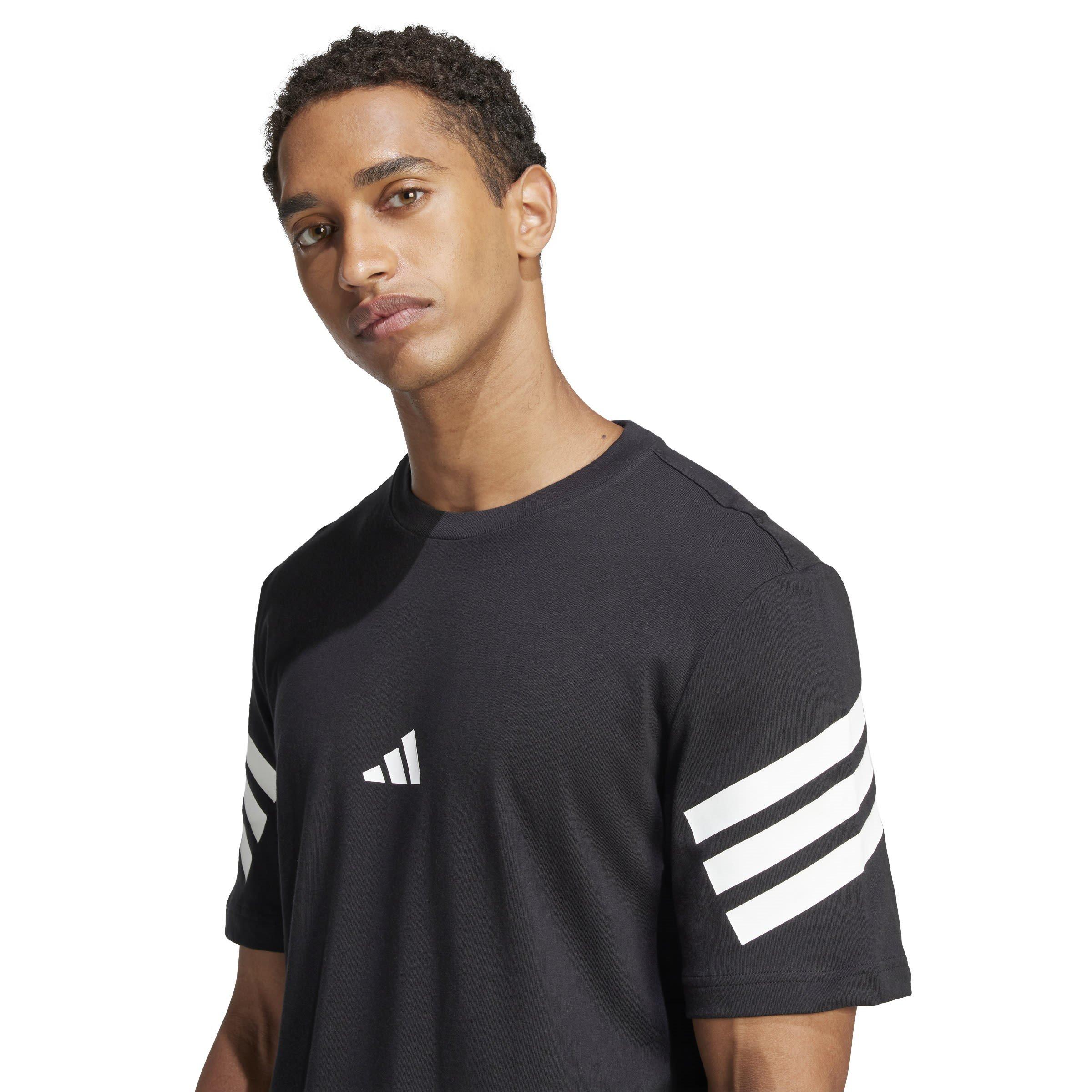 Black - adidas - Future Icons 3-Stripes Mens Lifestyle T-Shirt - 5