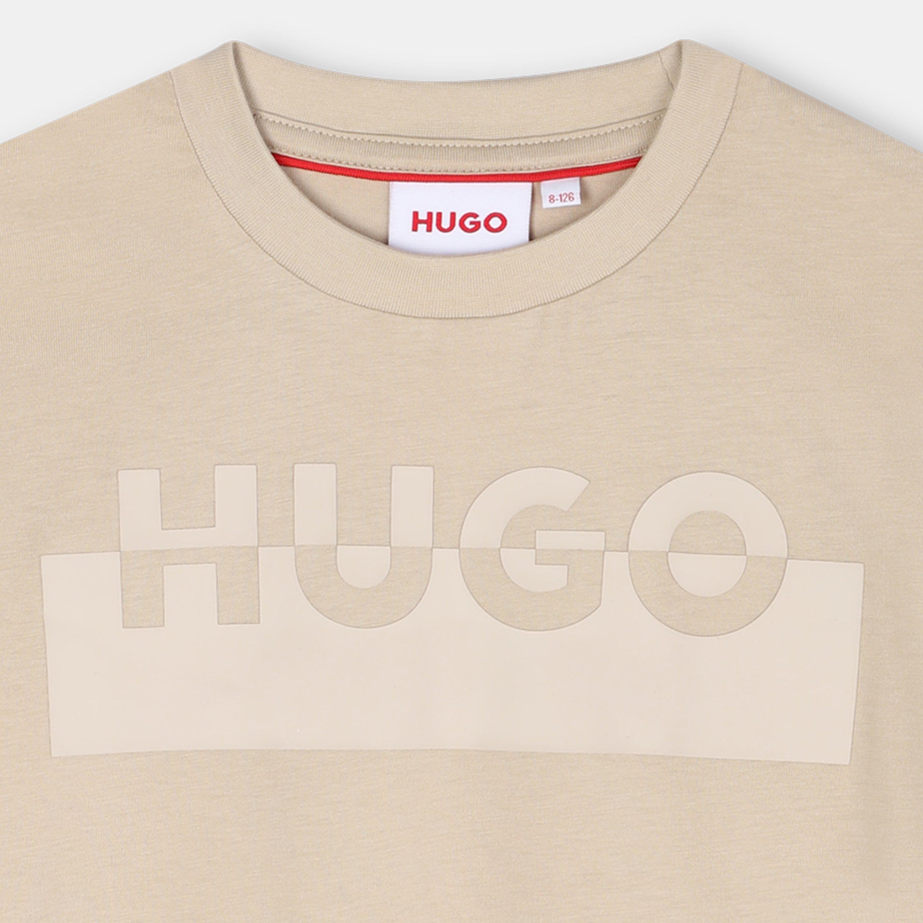 Zand - Hugo - Kids' Split Logo Regular Fit T-Shirt - 2