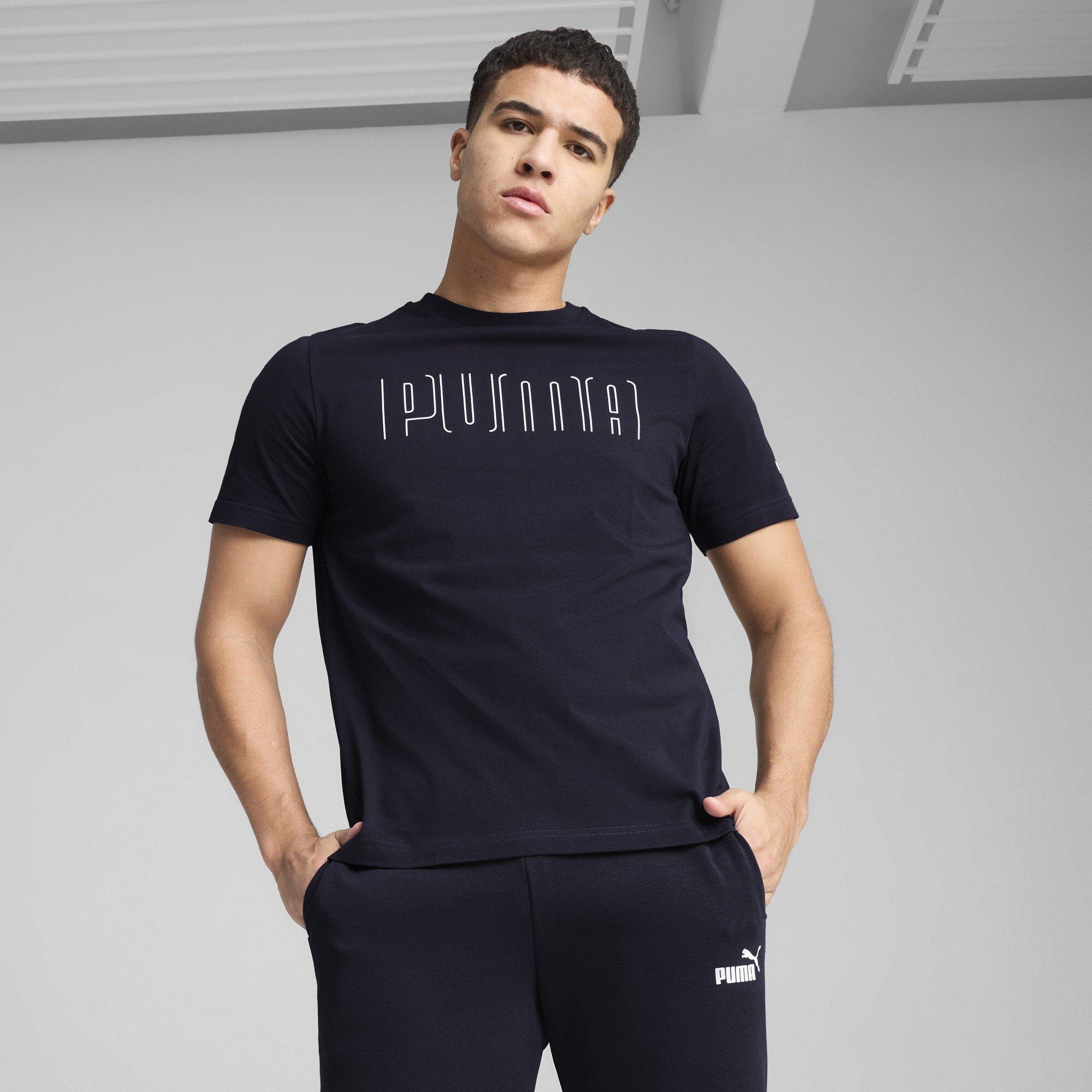 Puma Navy - Puma - Sport Graphic Regular Fit T-Shirt - 2