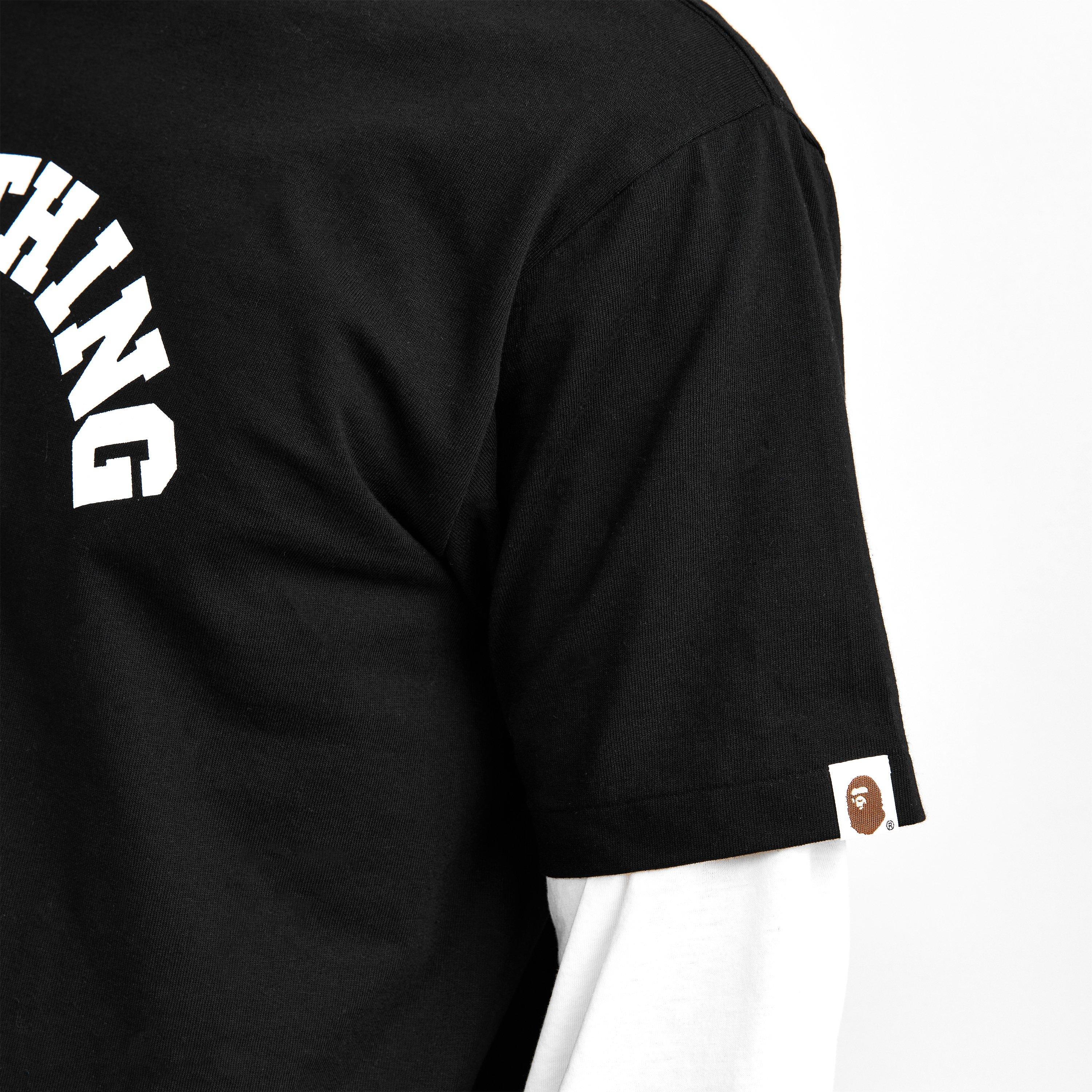 Black - A Bathing Ape - Men's College T-Shirt - 5