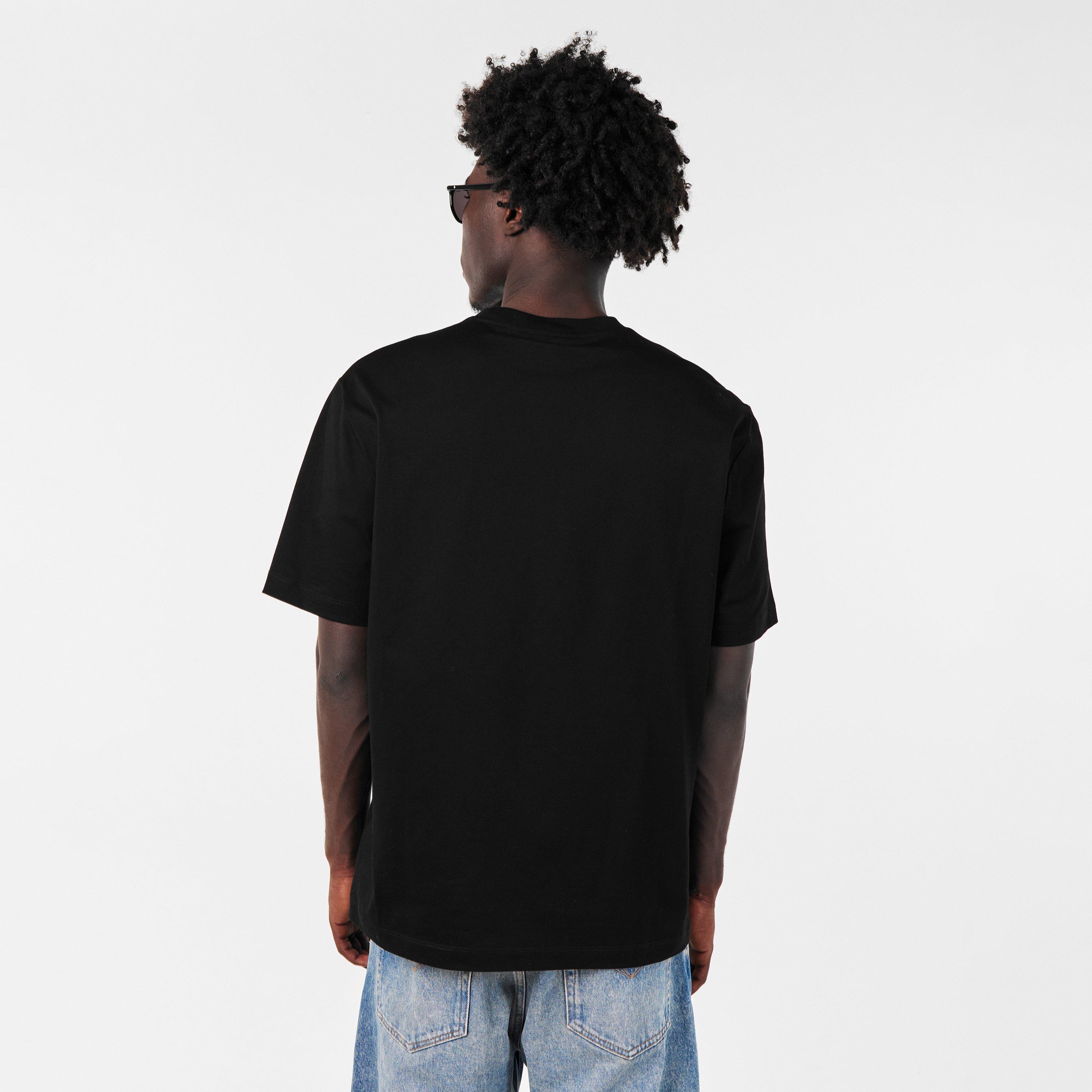 Black - Versace - Men's Regular Fit T-Shirt - 4