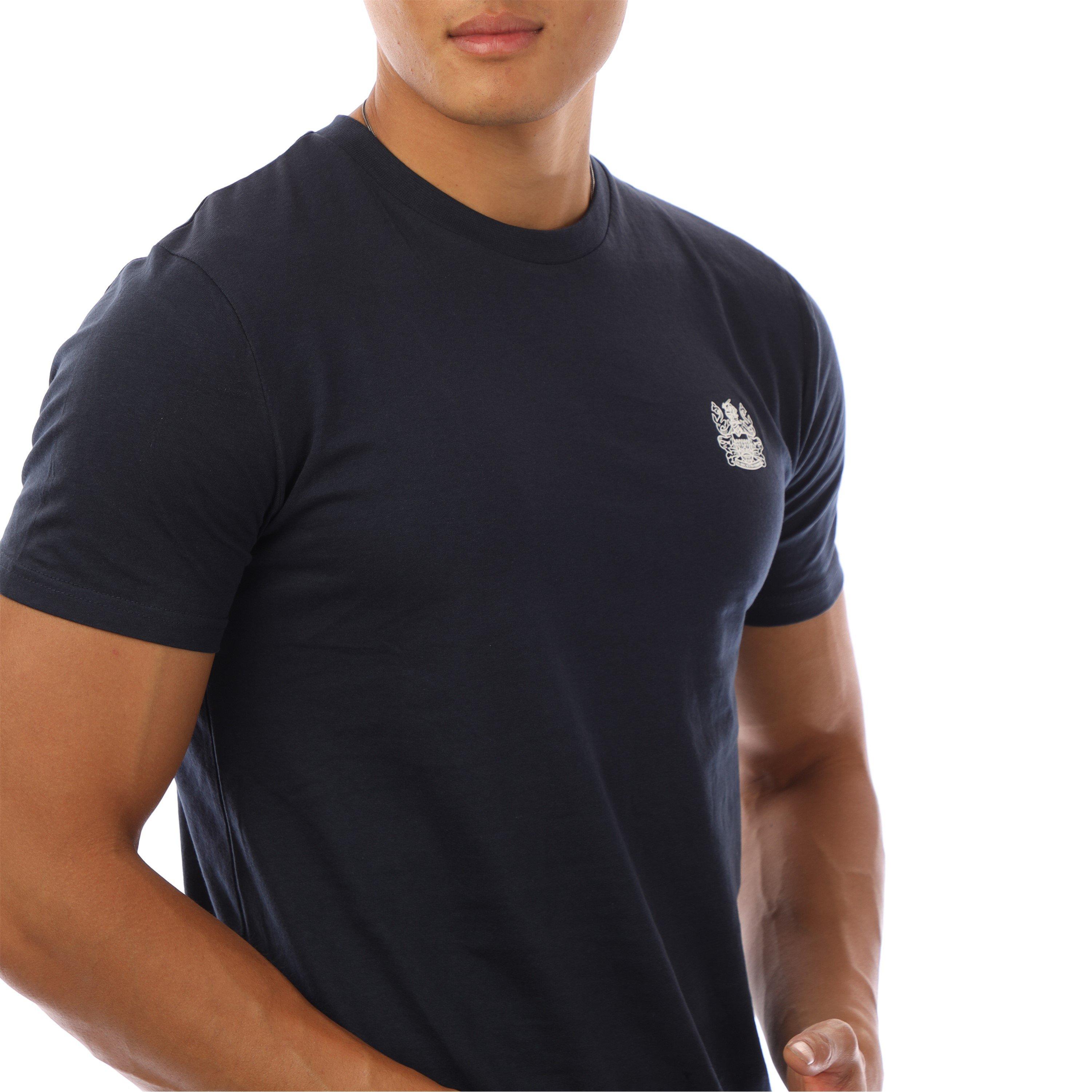 Navy/White - Aquascutum - Men's Regular Fit T-Shirt - 2