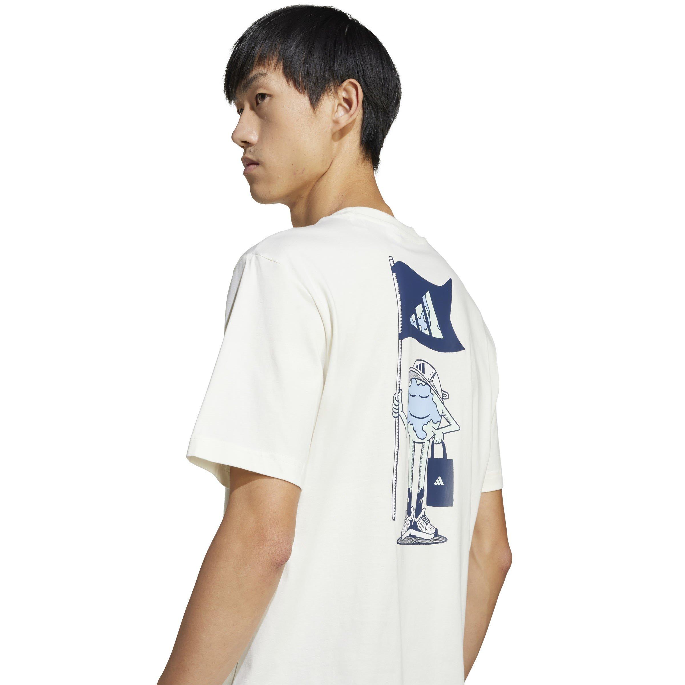 Off White - adidas - Men's Earth Day Graphic Regular Fit T-Shirt - 5