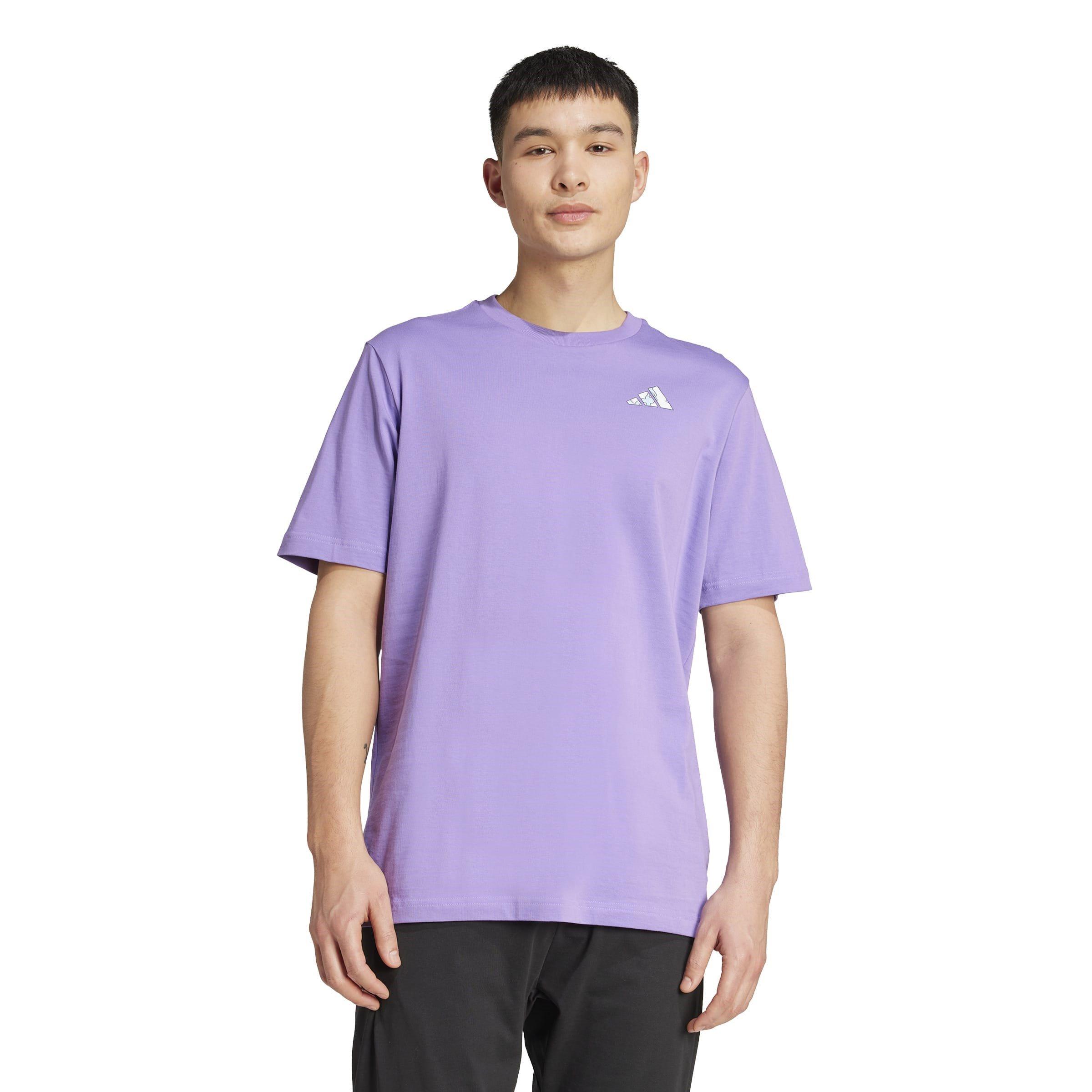 Violet Fusion - adidas - Men's Earth Day Graphic Regular Fit T-Shirt - 2