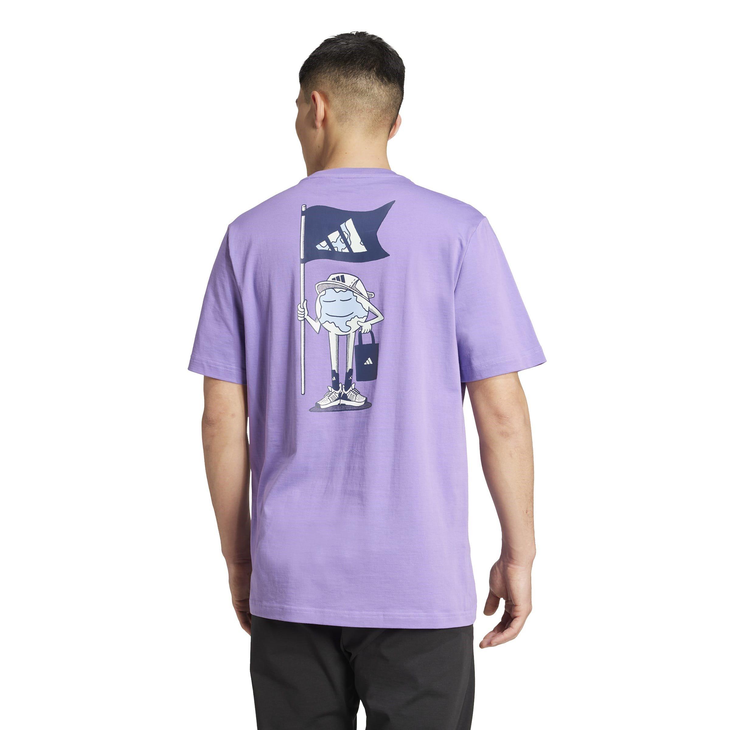 Violet Fusion - adidas - Men's Earth Day Graphic Regular Fit T-Shirt - 3